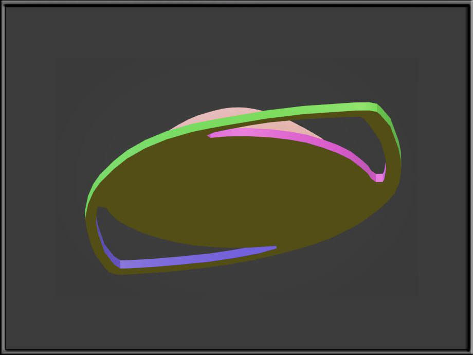 Blue Diamond Eye Low-poly 3D model_7