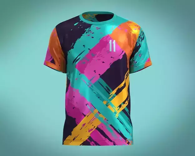 Soccer Printed Jersey Player 11 3D model