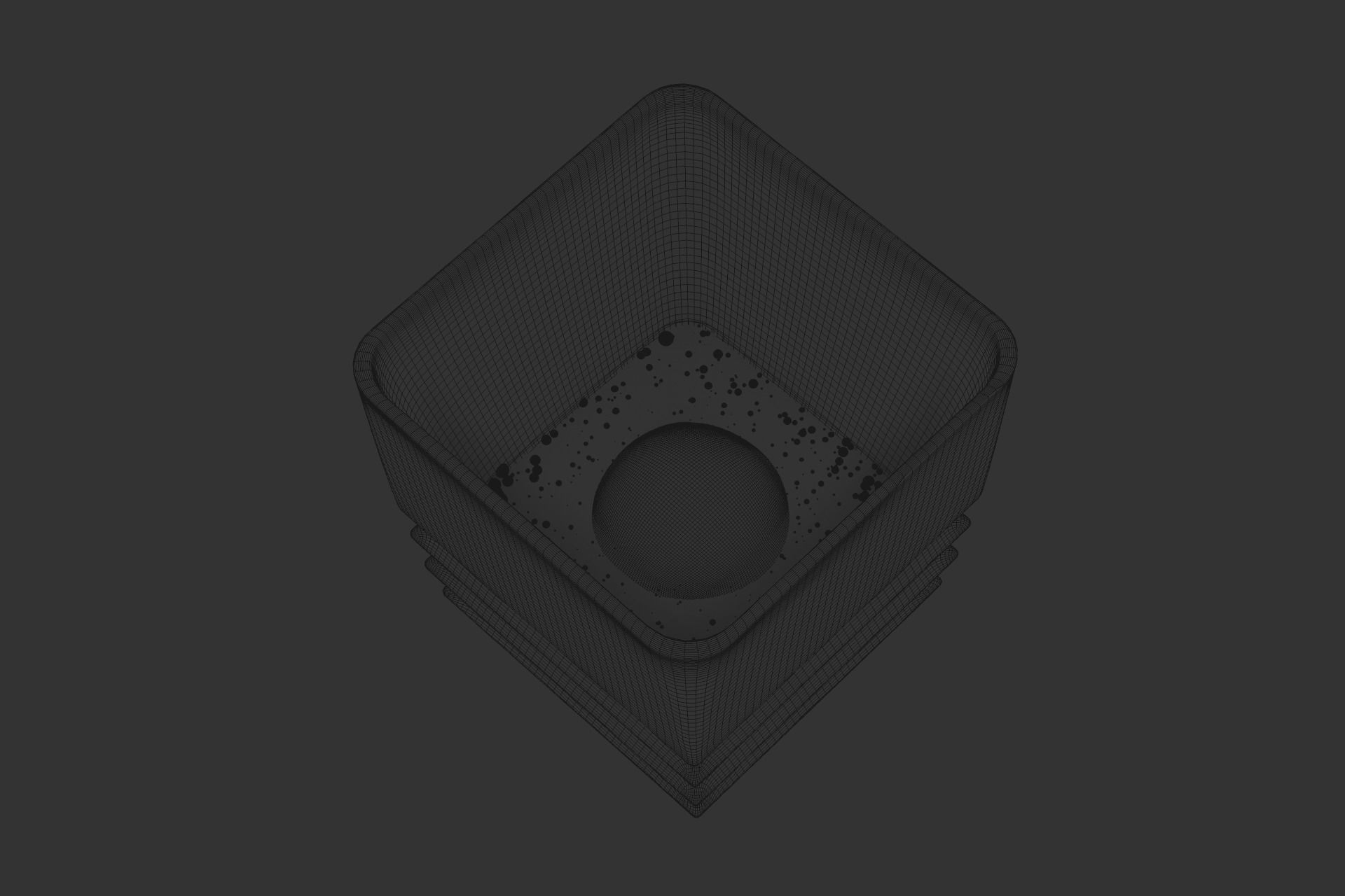 Luxury Square Rock Whiskey Glass 3D model_11