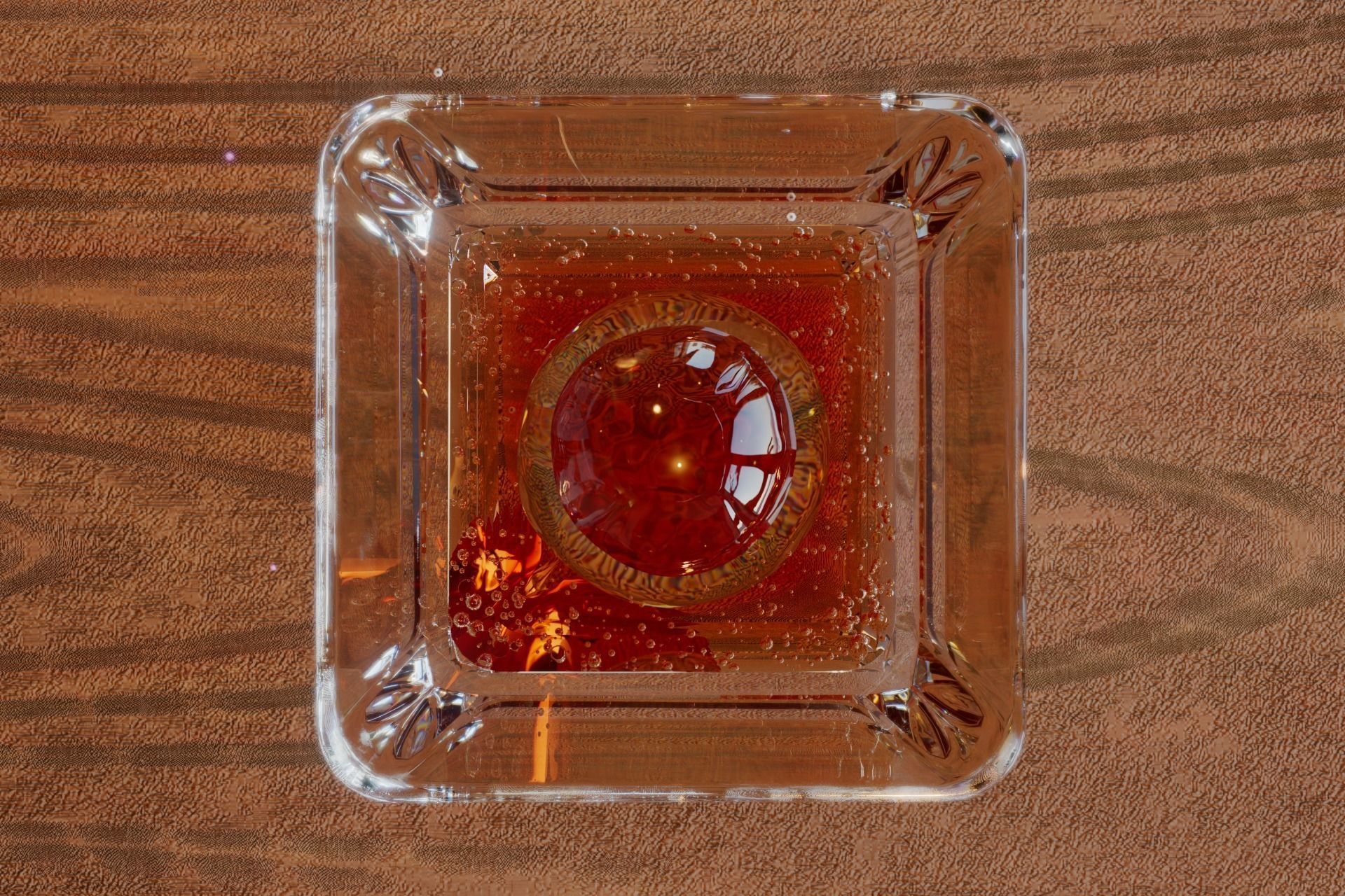 Luxury Square Rock Whiskey Glass 3D model_8