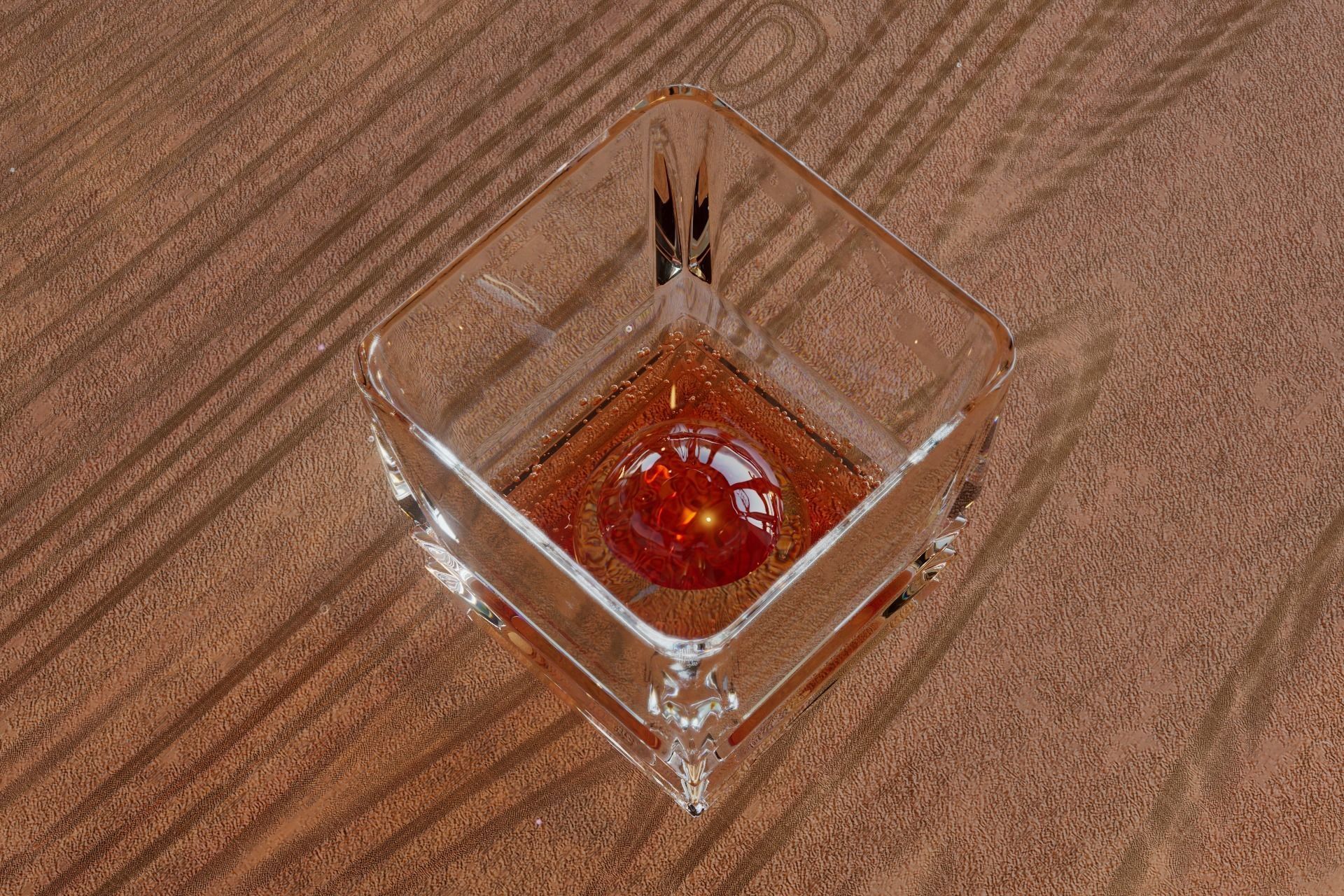 Luxury Square Rock Whiskey Glass 3D model_10