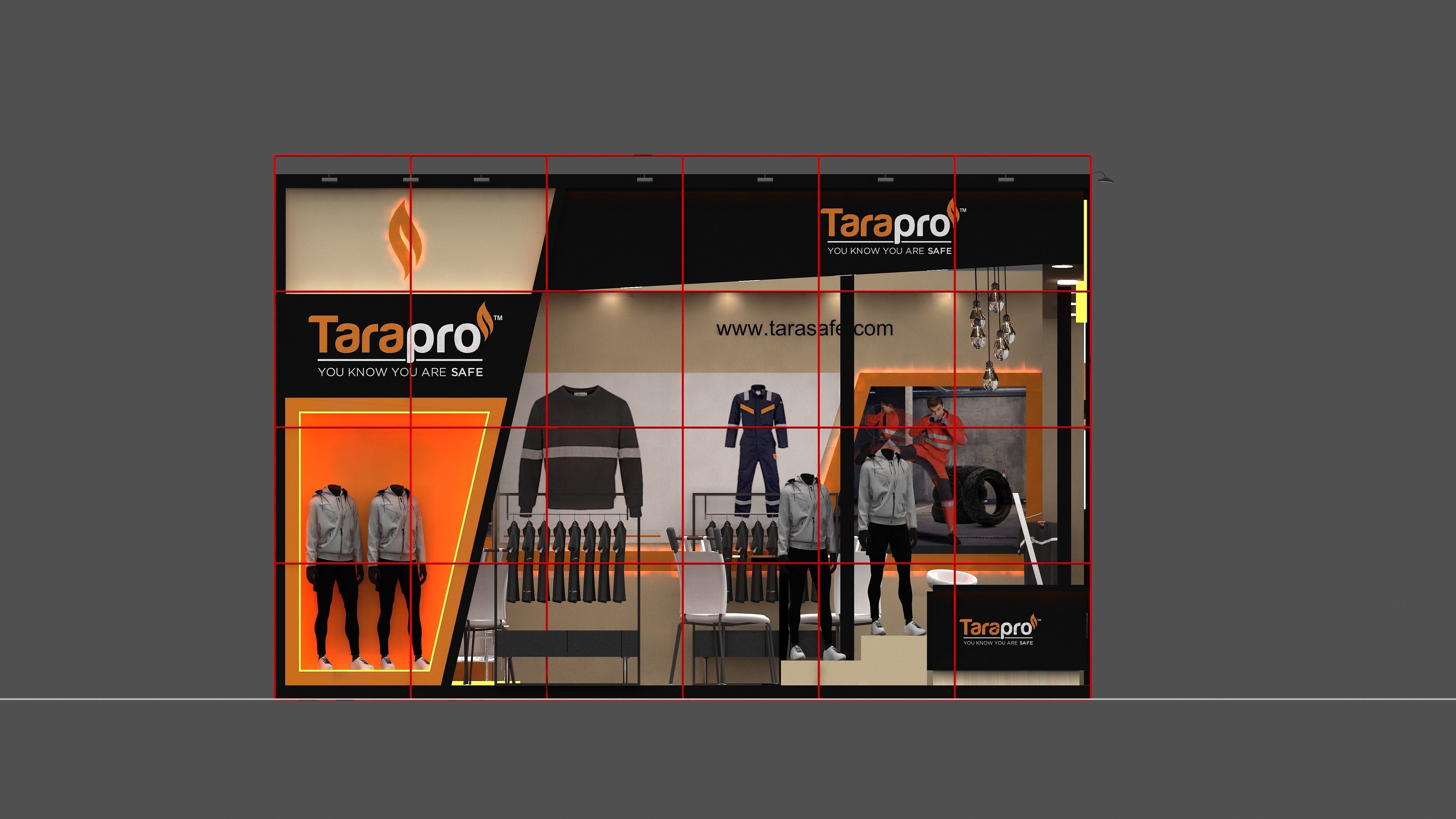 6mtr x 6mtr  2 Side open exhibition Stand Low-poly 3D model_4