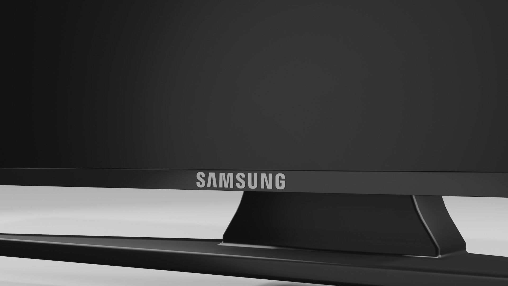 55 Inch Samsung TV Low-poly 3D model_2