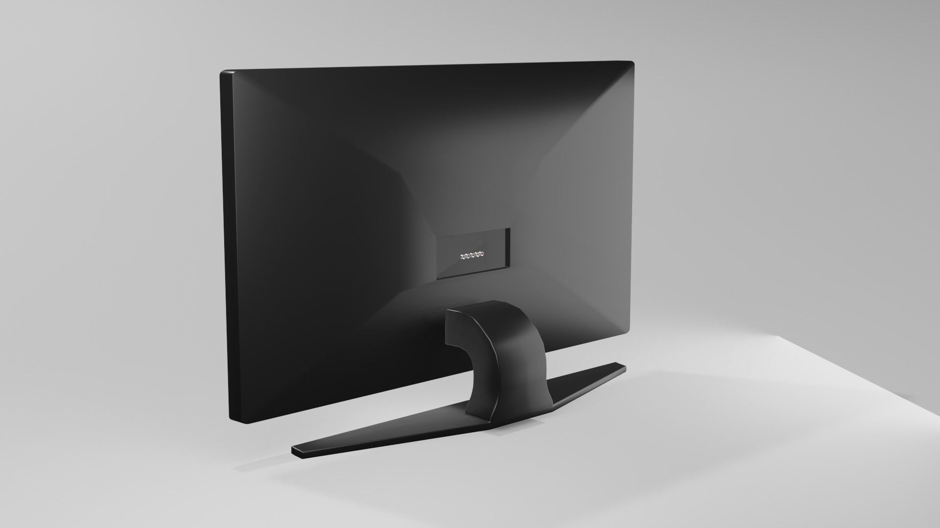 55 Inch Samsung TV Low-poly 3D model_4