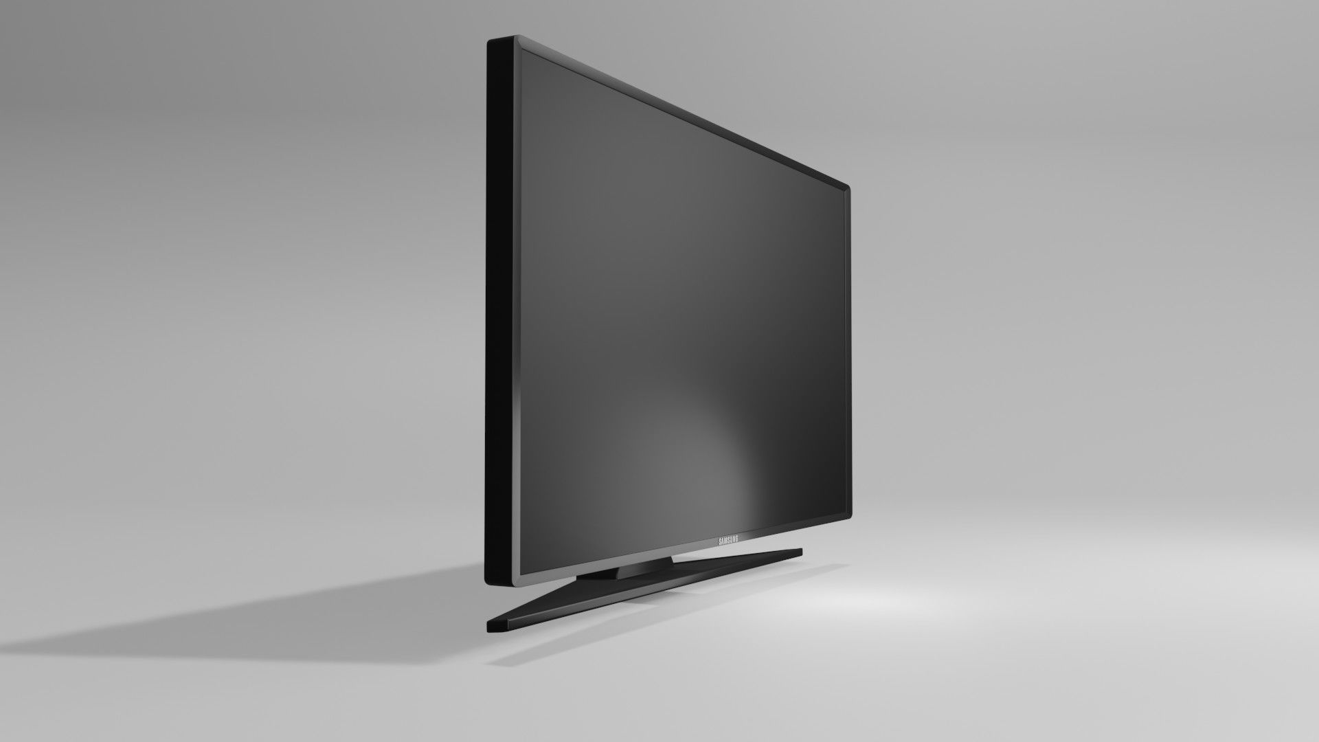 55 Inch Samsung TV Low-poly 3D model_1