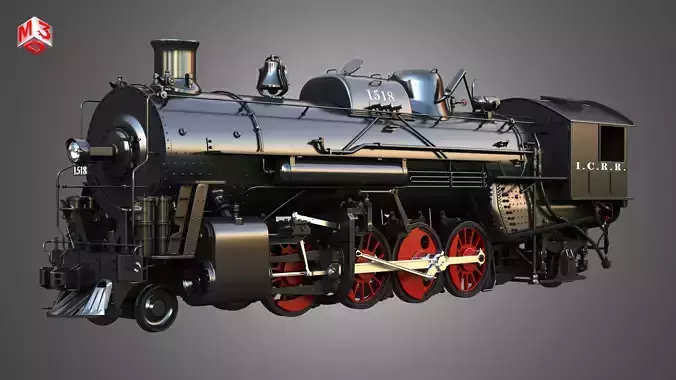 ICRR 1518 - Steam Locomotive 3D model