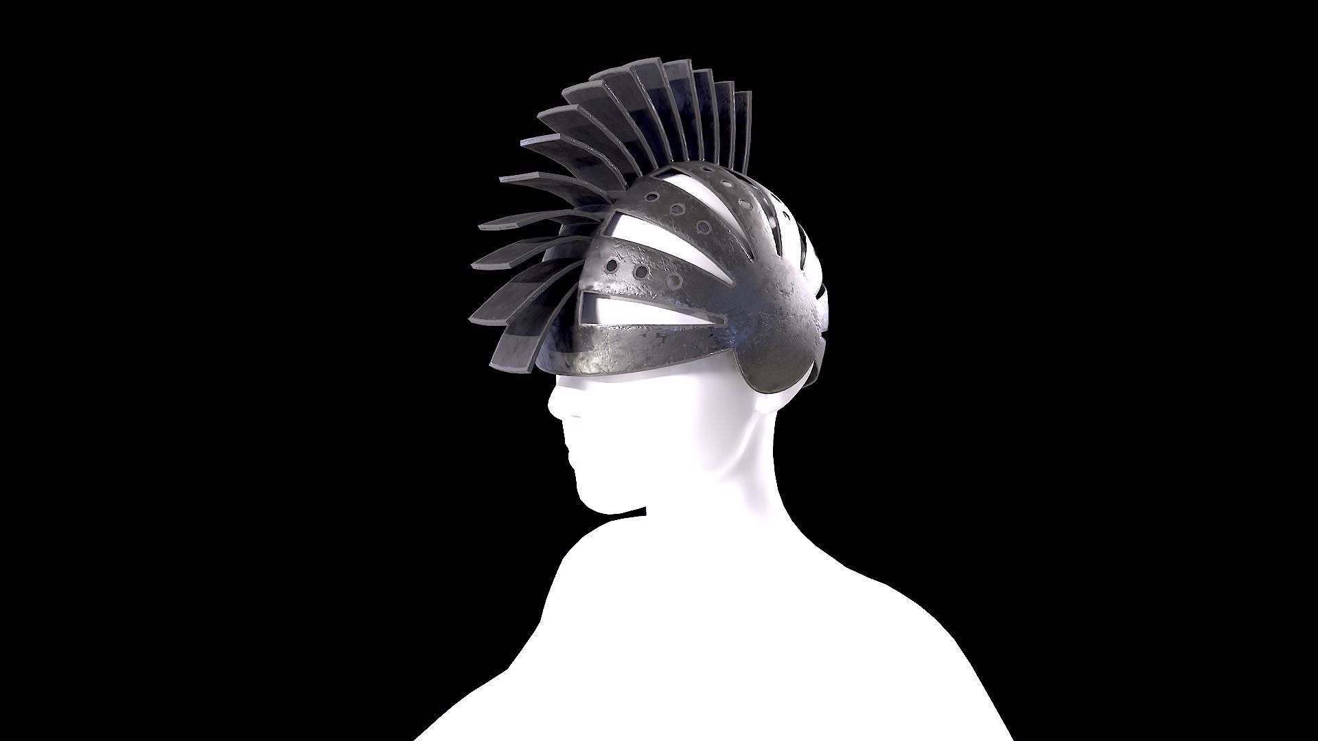 10 Different Masks Low-poly 3D model_5