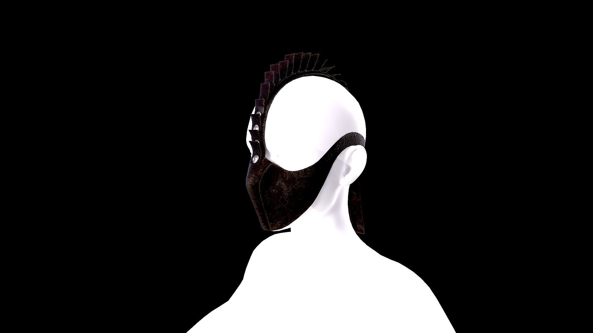 10 Different Masks Low-poly 3D model_7