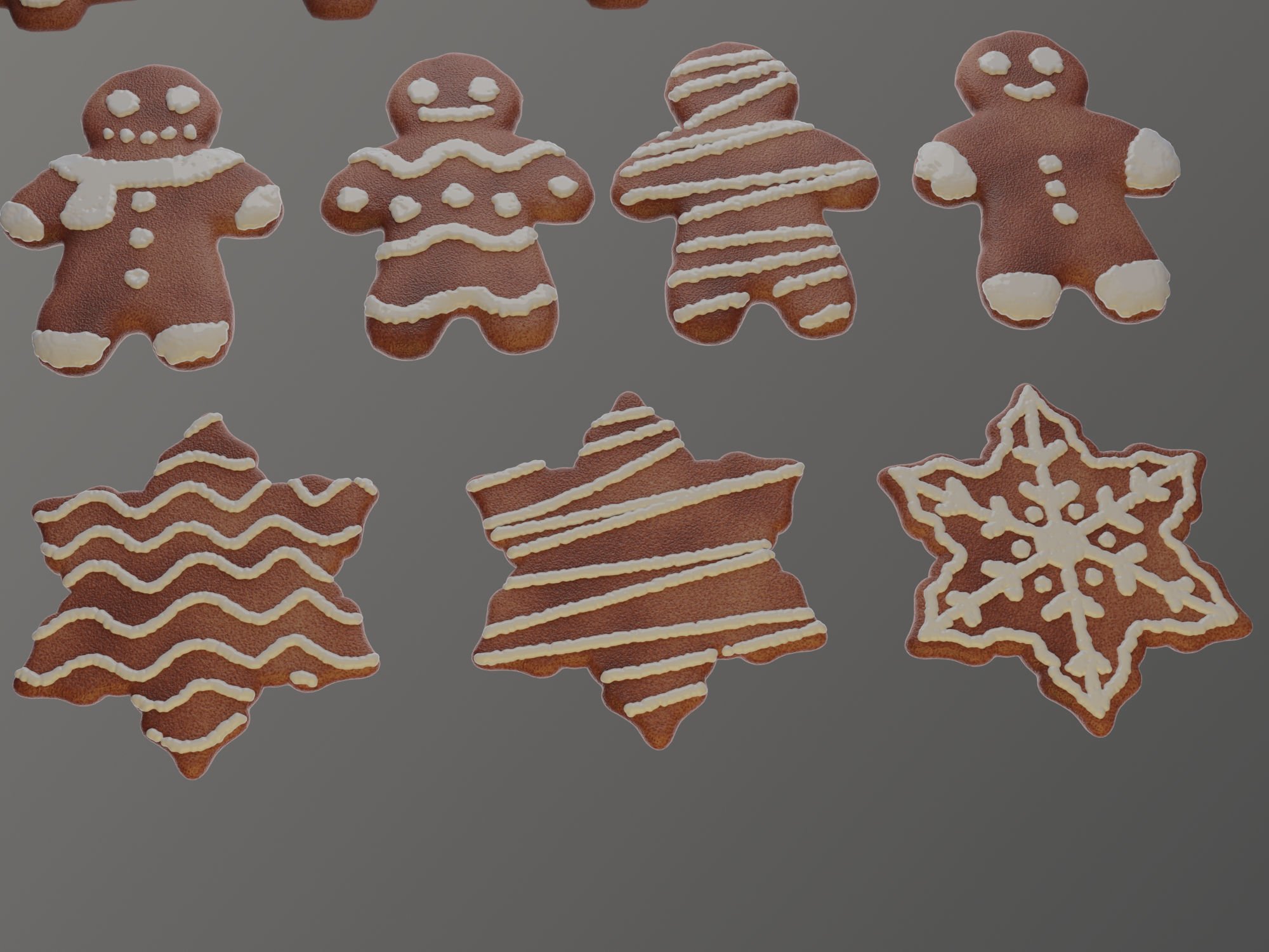 Christmas Cookies 3D model_5
