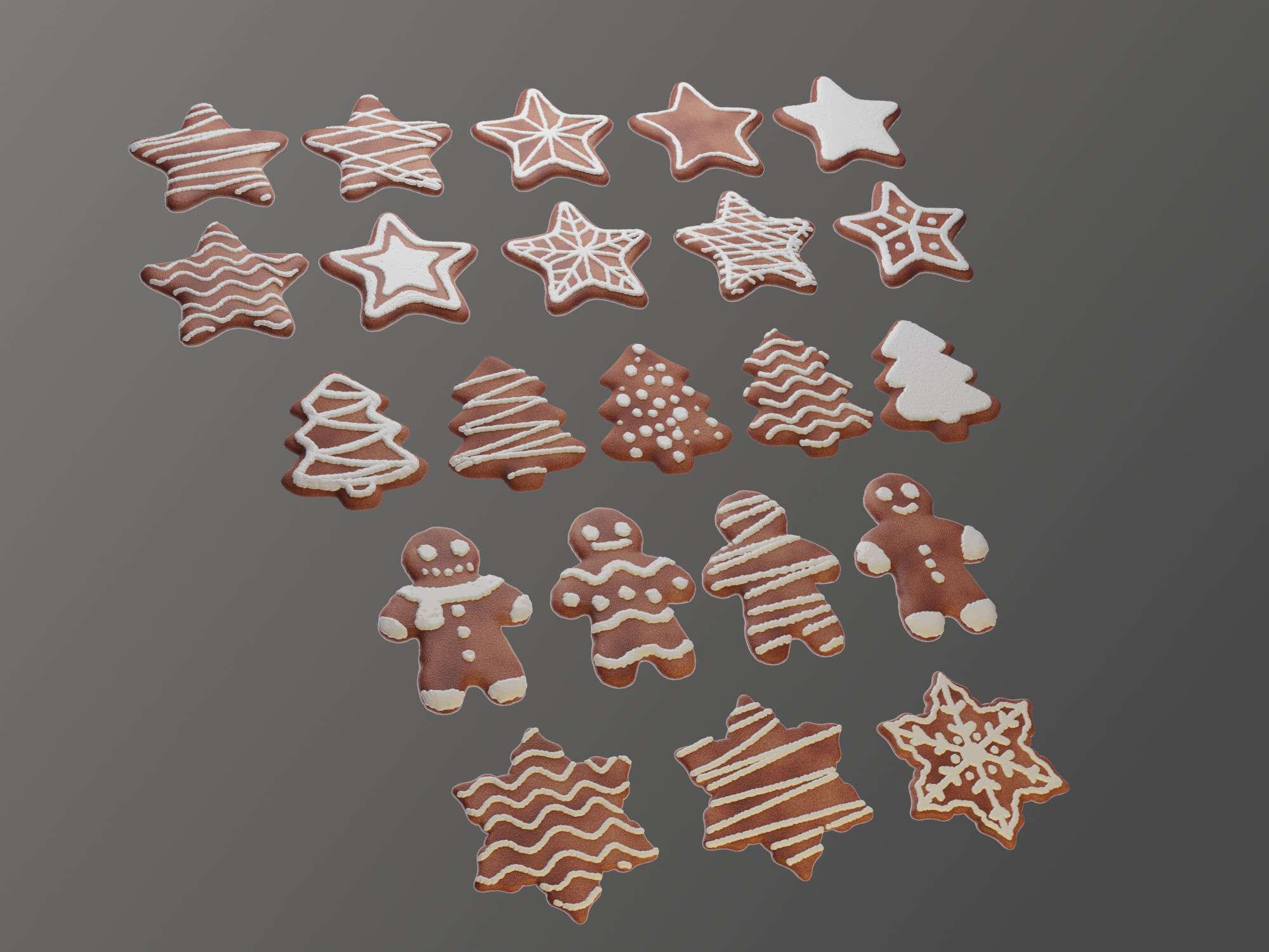 Christmas Cookies 3D model_1