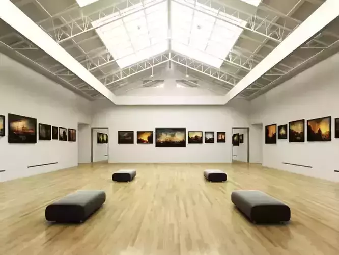 Gallery Exposition Interior 3D model
