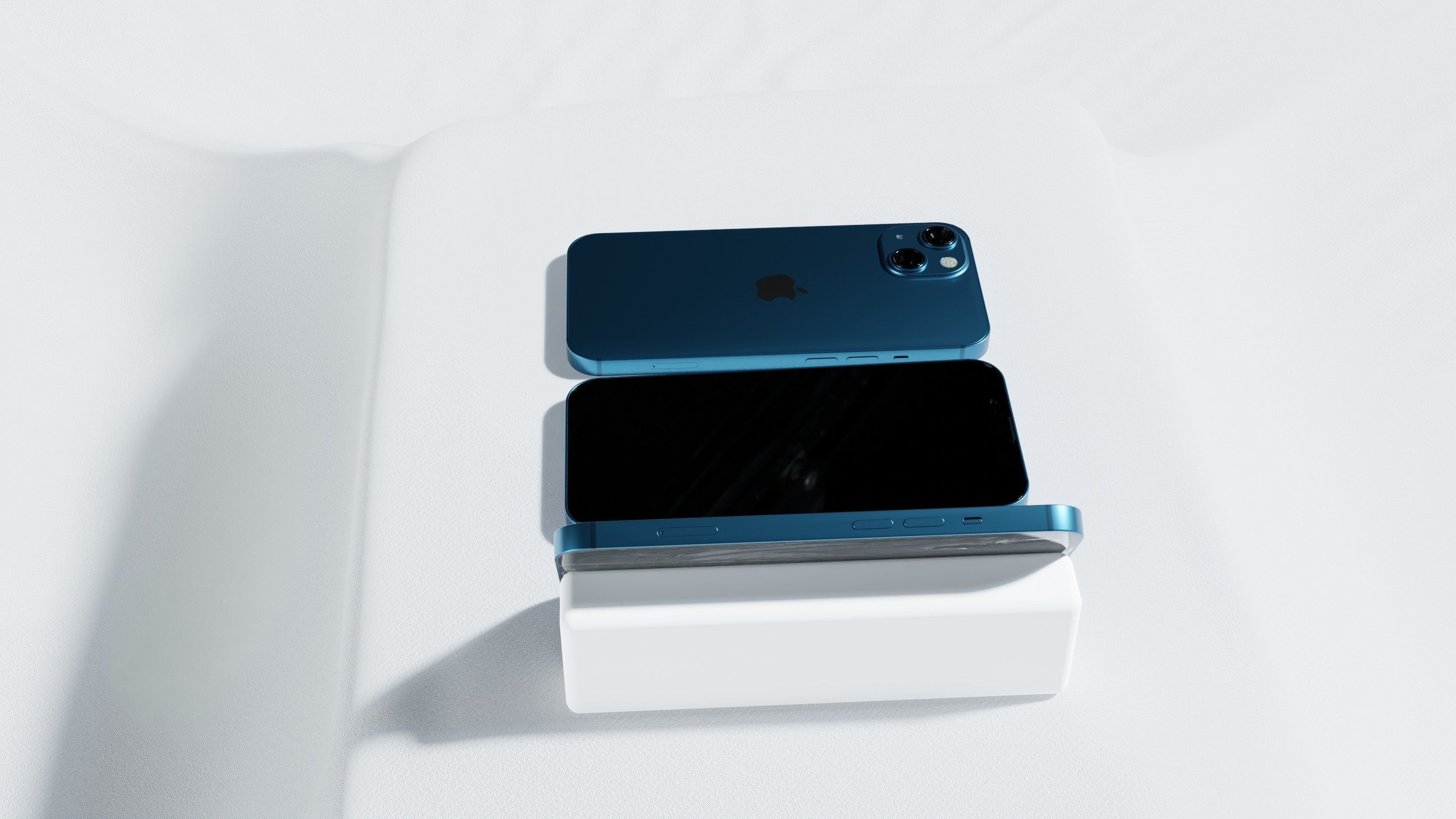 Iphone 13 Blue 3D model_10