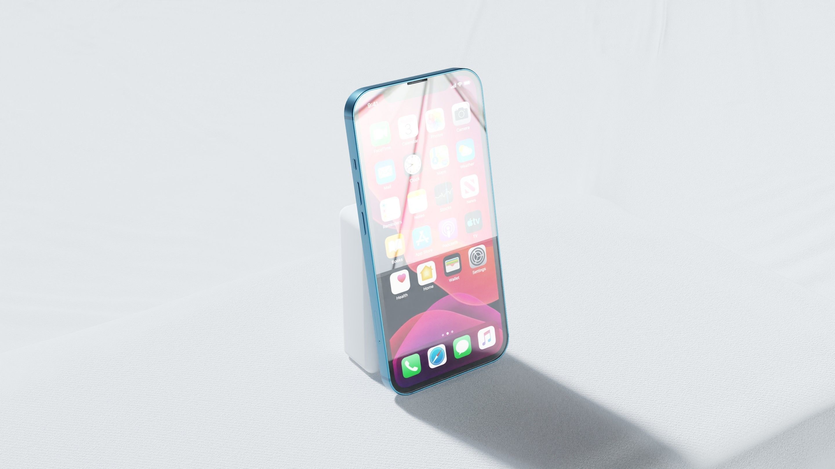 Iphone 13 Blue 3D model_14