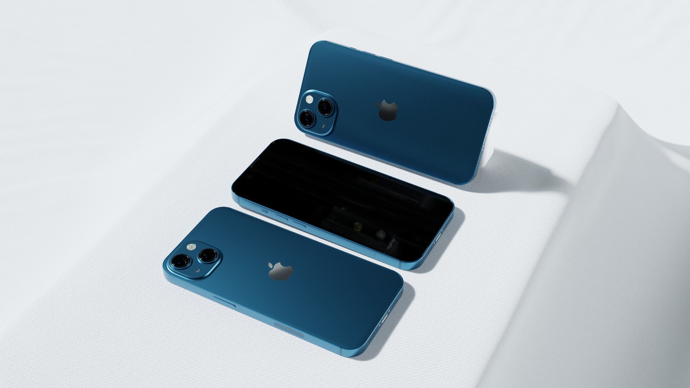 Iphone 13 Blue 3D model_2