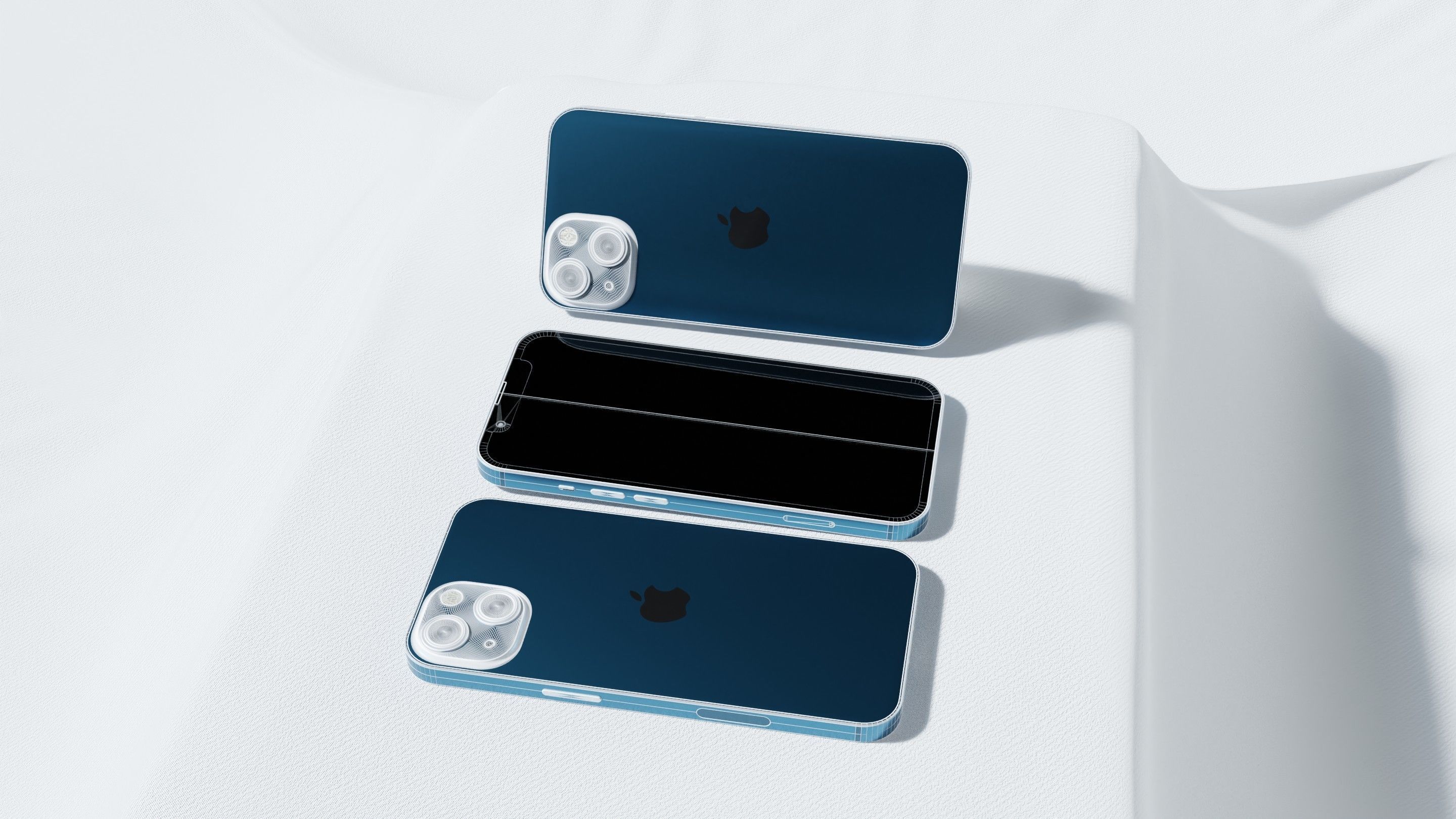 Iphone 13 Blue 3D model_20