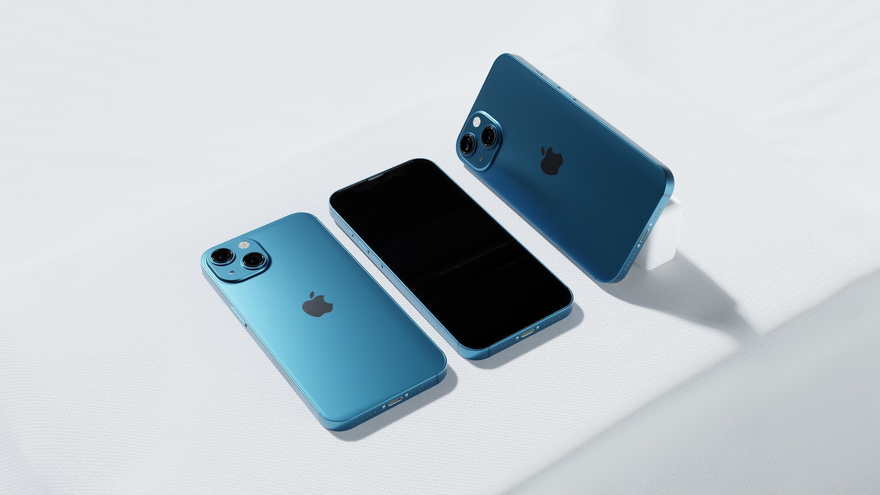 Iphone 13 Blue 3D model_4