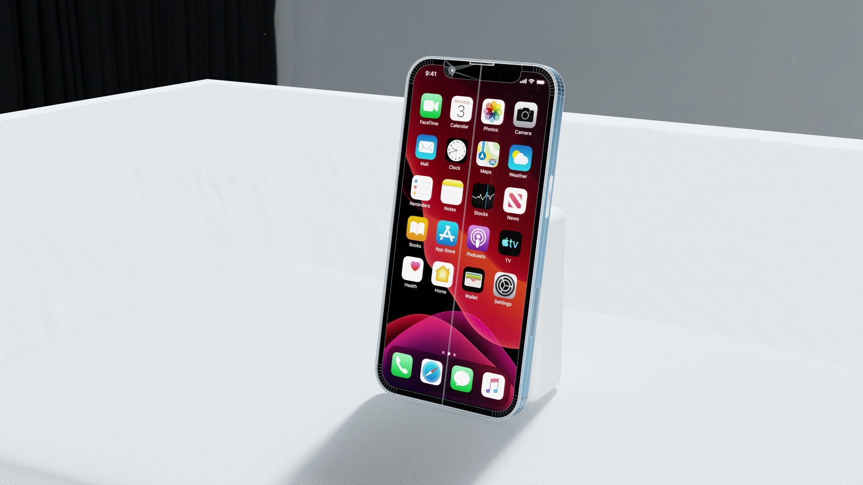 Iphone 13 Blue 3D model_36