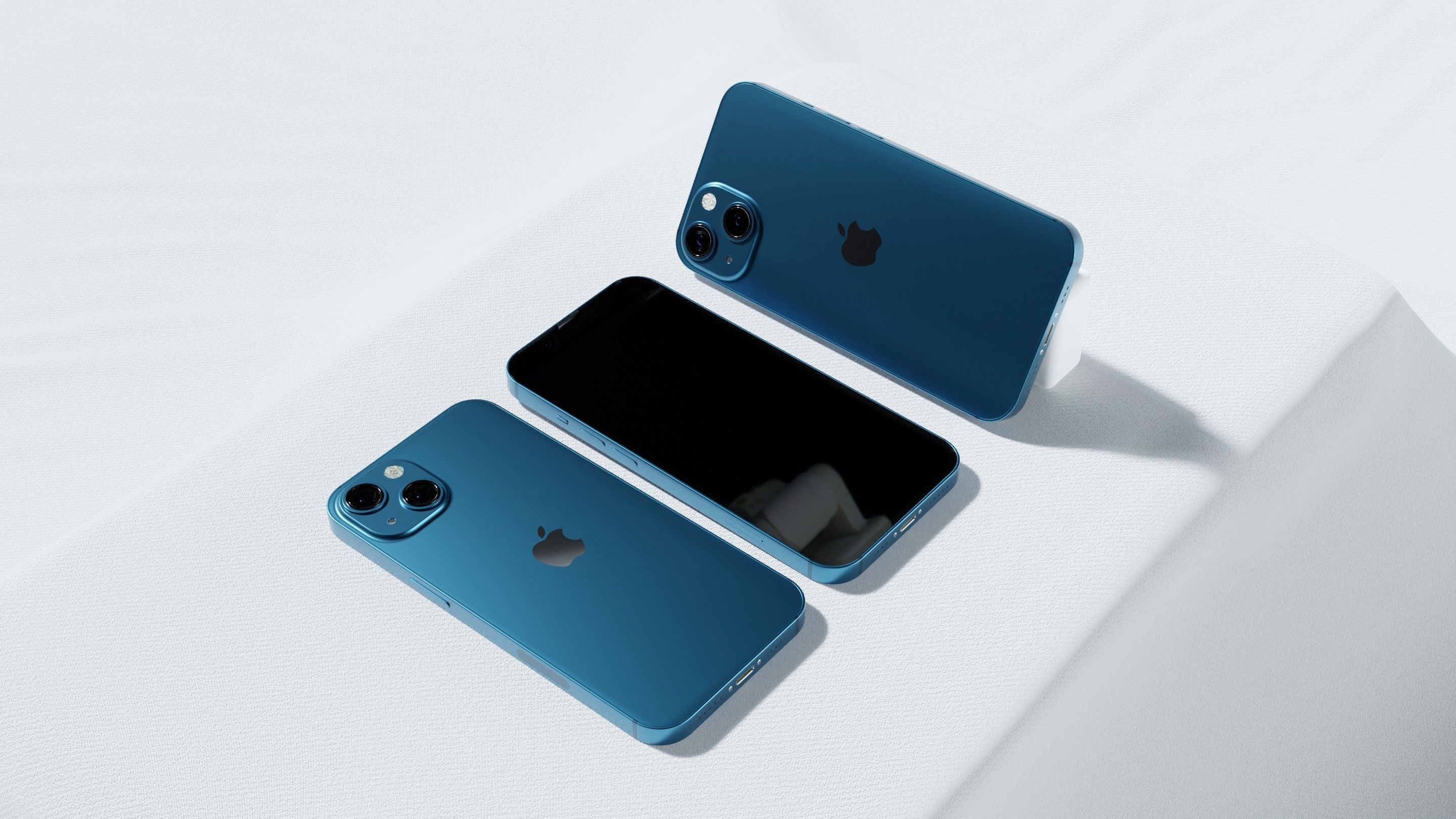 Iphone 13 Blue 3D model_3