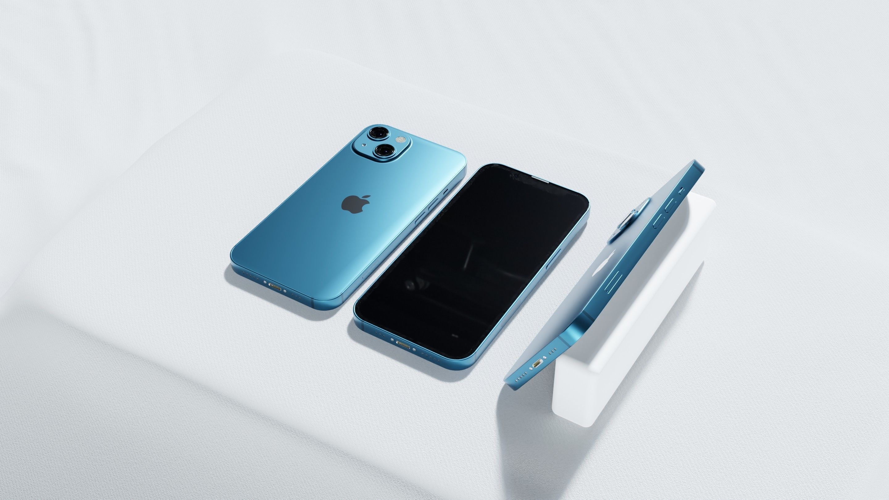 Iphone 13 Blue 3D model_7