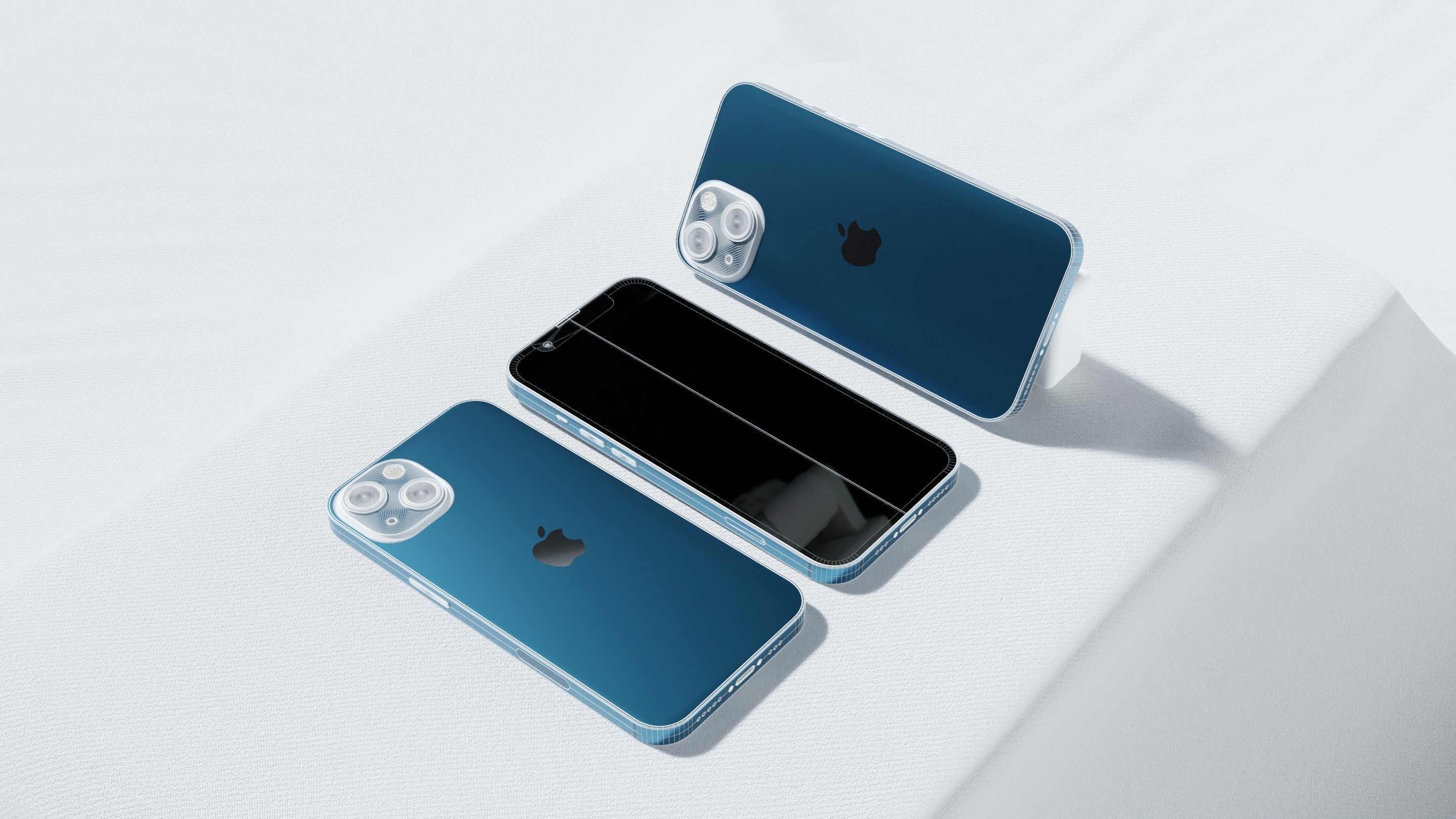Iphone 13 Blue 3D model_22