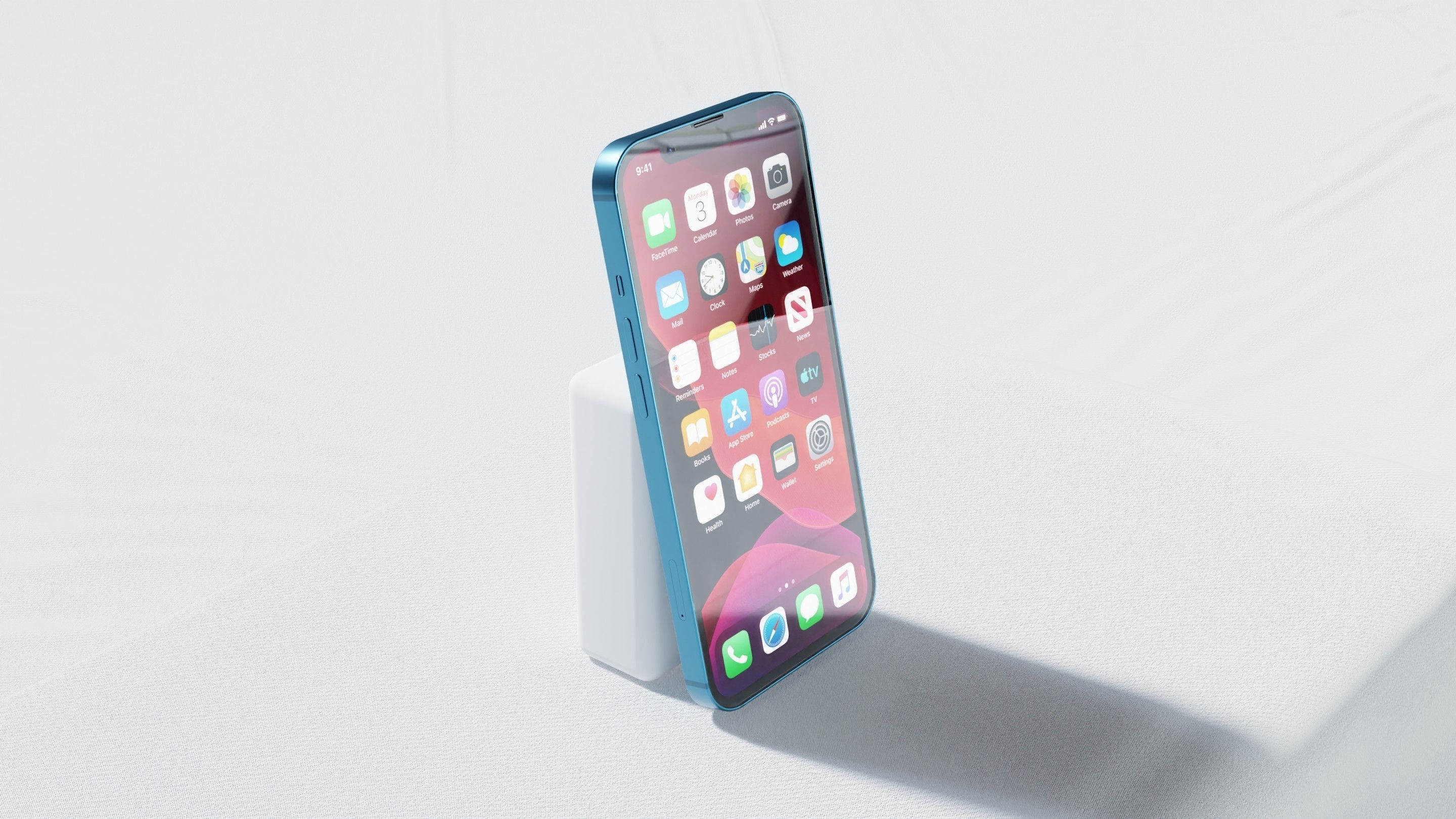 Iphone 13 Blue 3D model_13