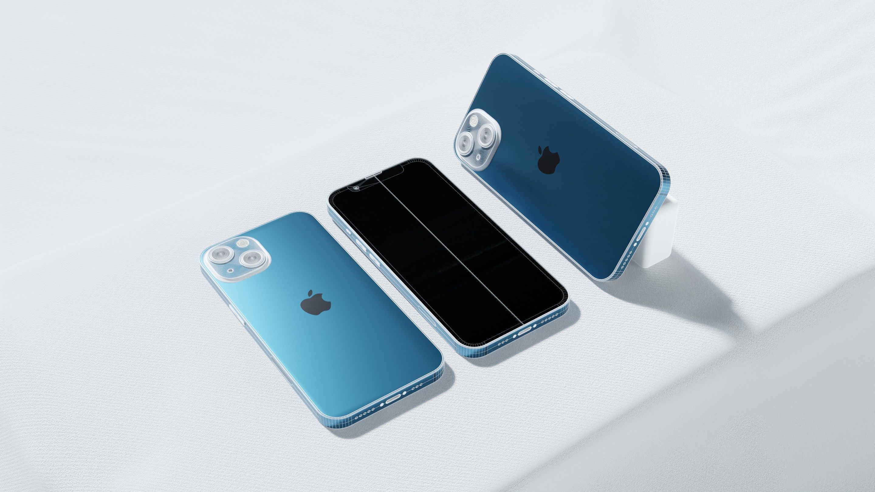 Iphone 13 Blue 3D model_23