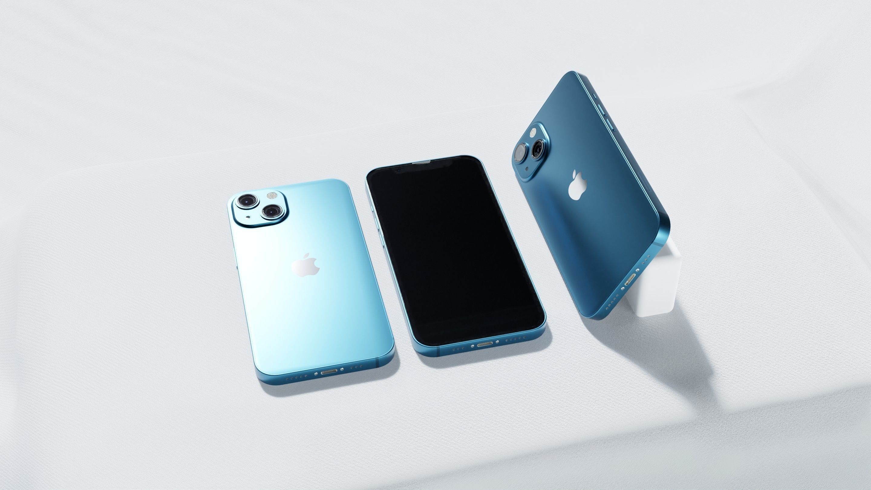 Iphone 13 Blue 3D model_5