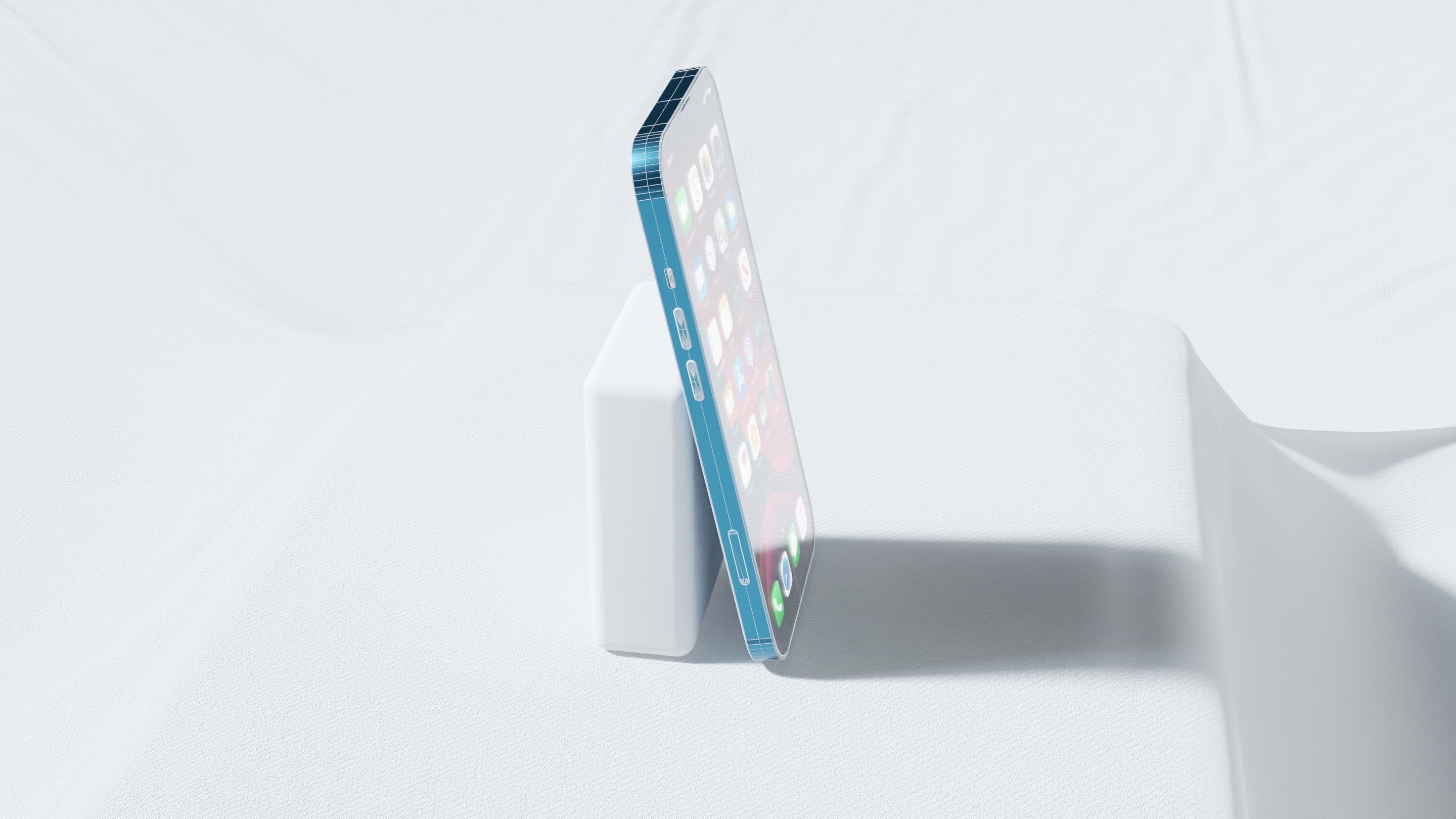 Iphone 13 Blue 3D model_30
