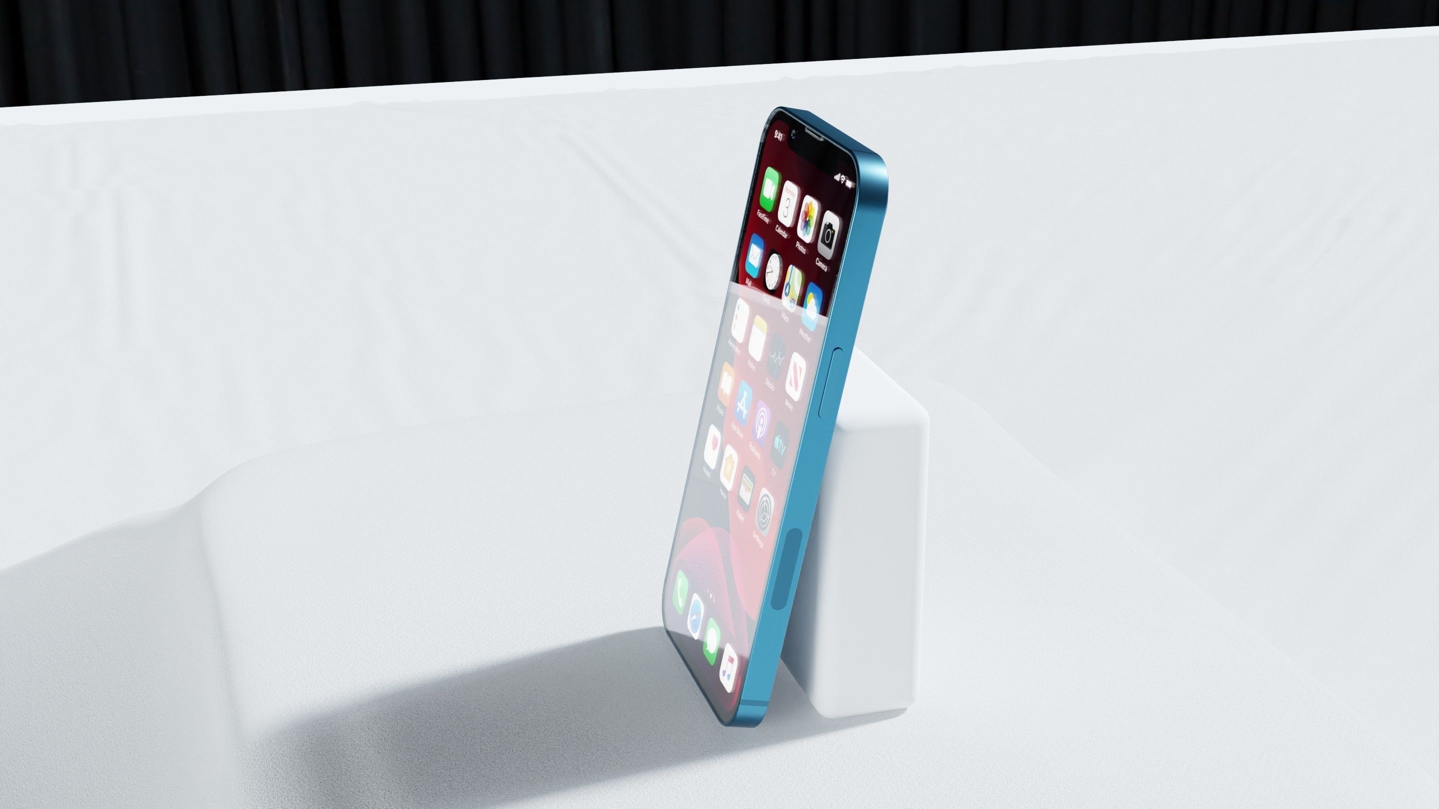 Iphone 13 Blue 3D model_18