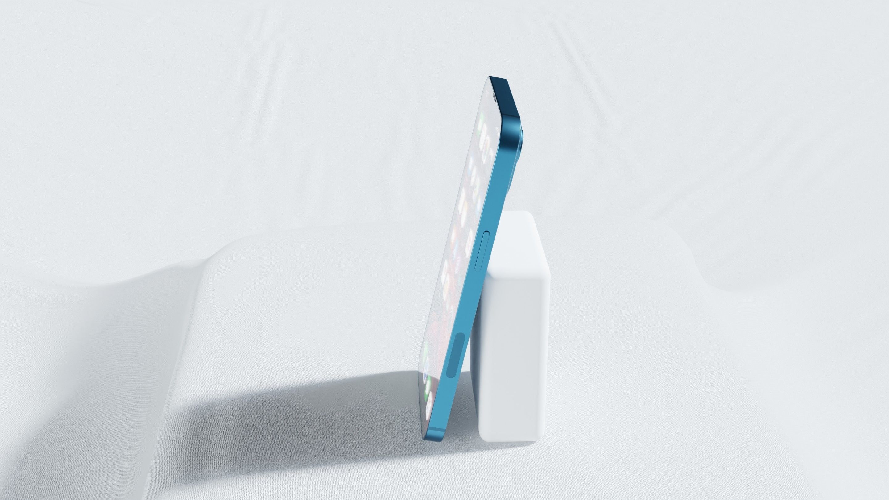 Iphone 13 Blue 3D model_19