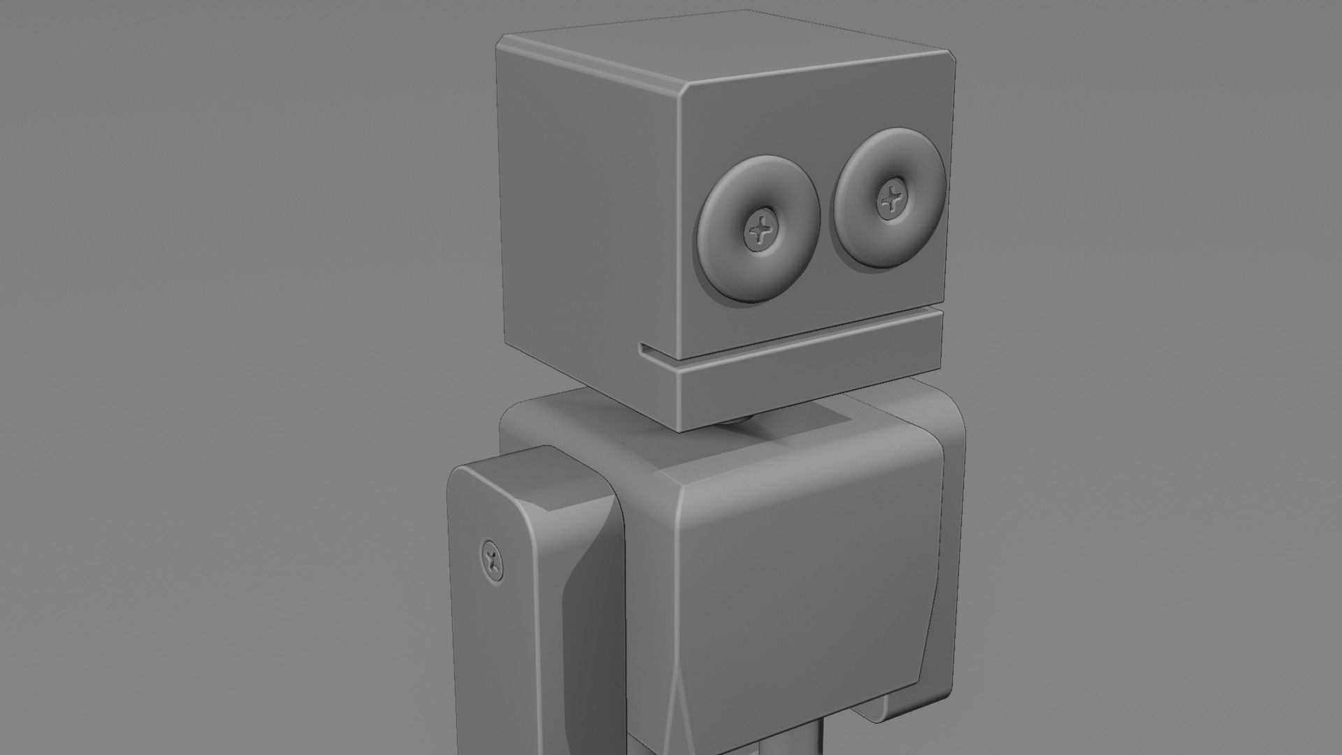 Wooden Robot 3D model_13
