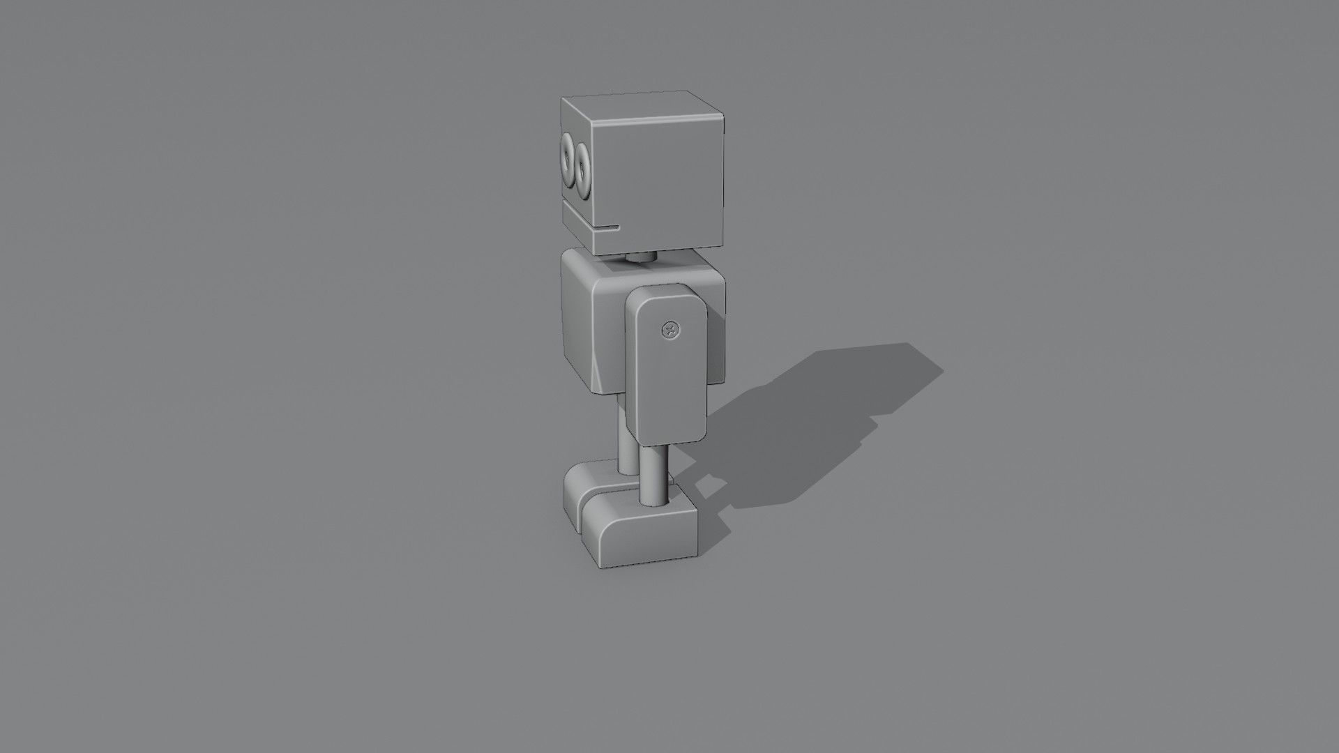 Wooden Robot 3D model_10