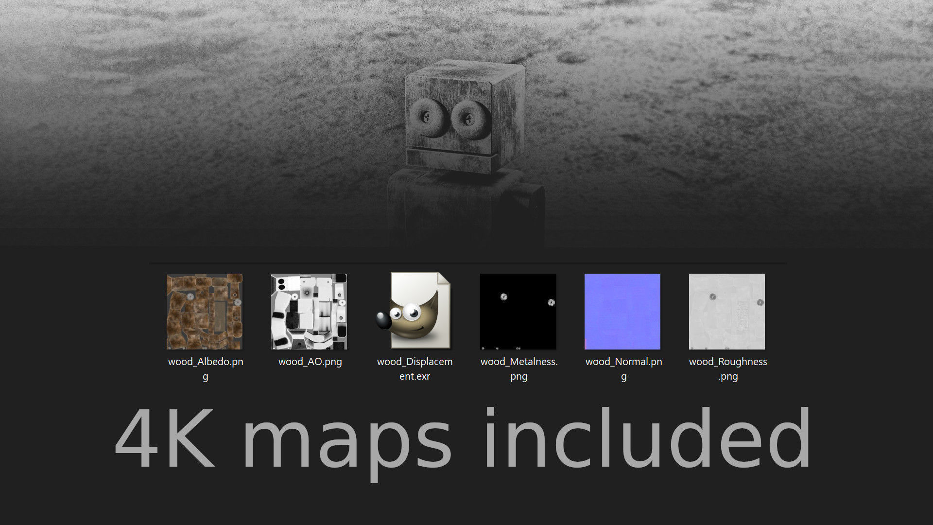 Wooden Robot 3D model_4