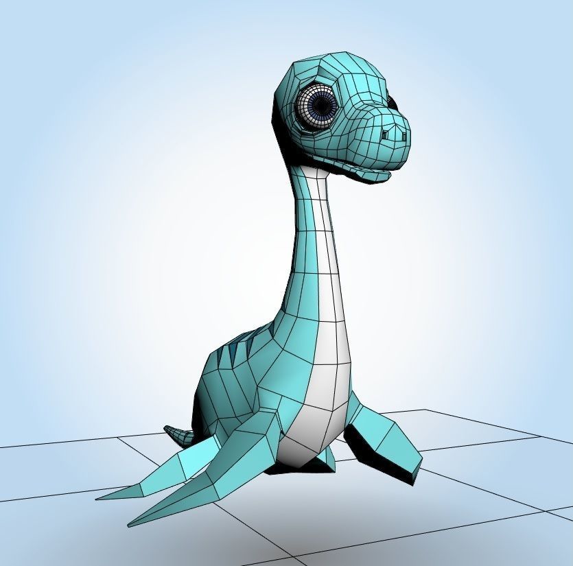 Plesiosaurus 3D model_7