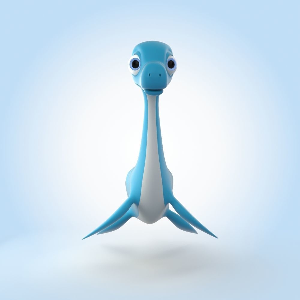 Plesiosaurus 3D model_5