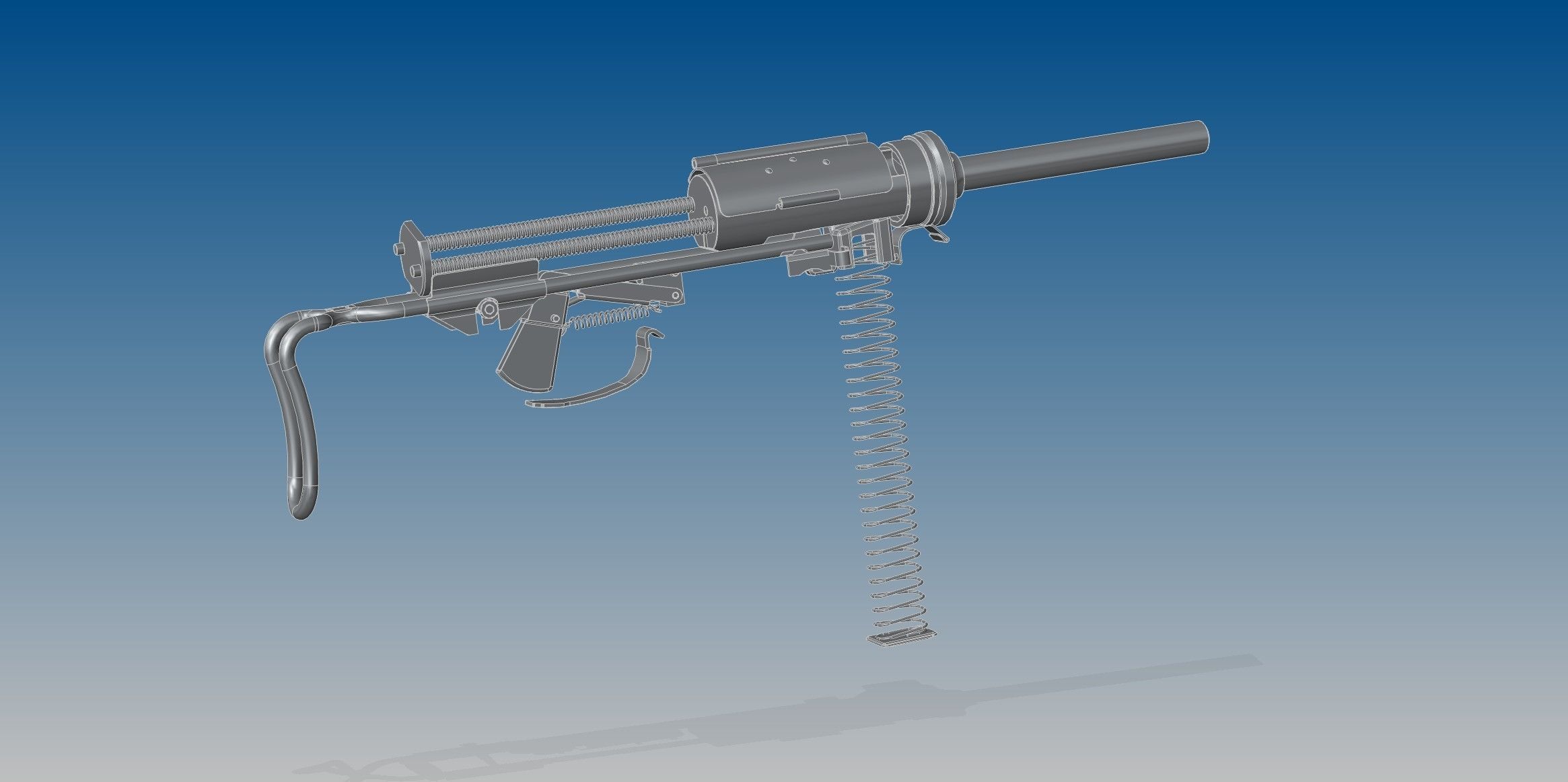 M3A1 Grease gun 3D model_11