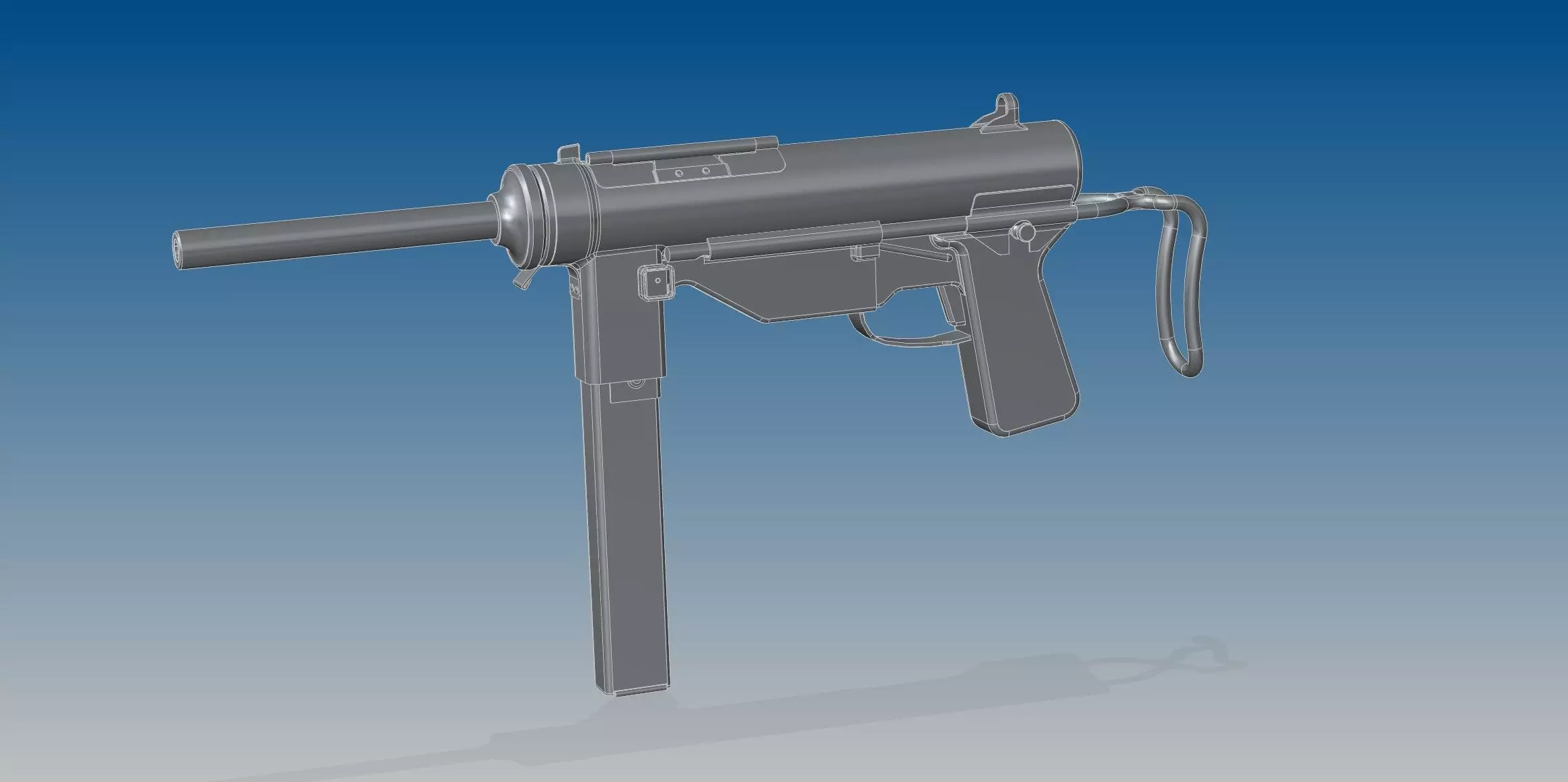 M3A1 Grease gun 3D model_0