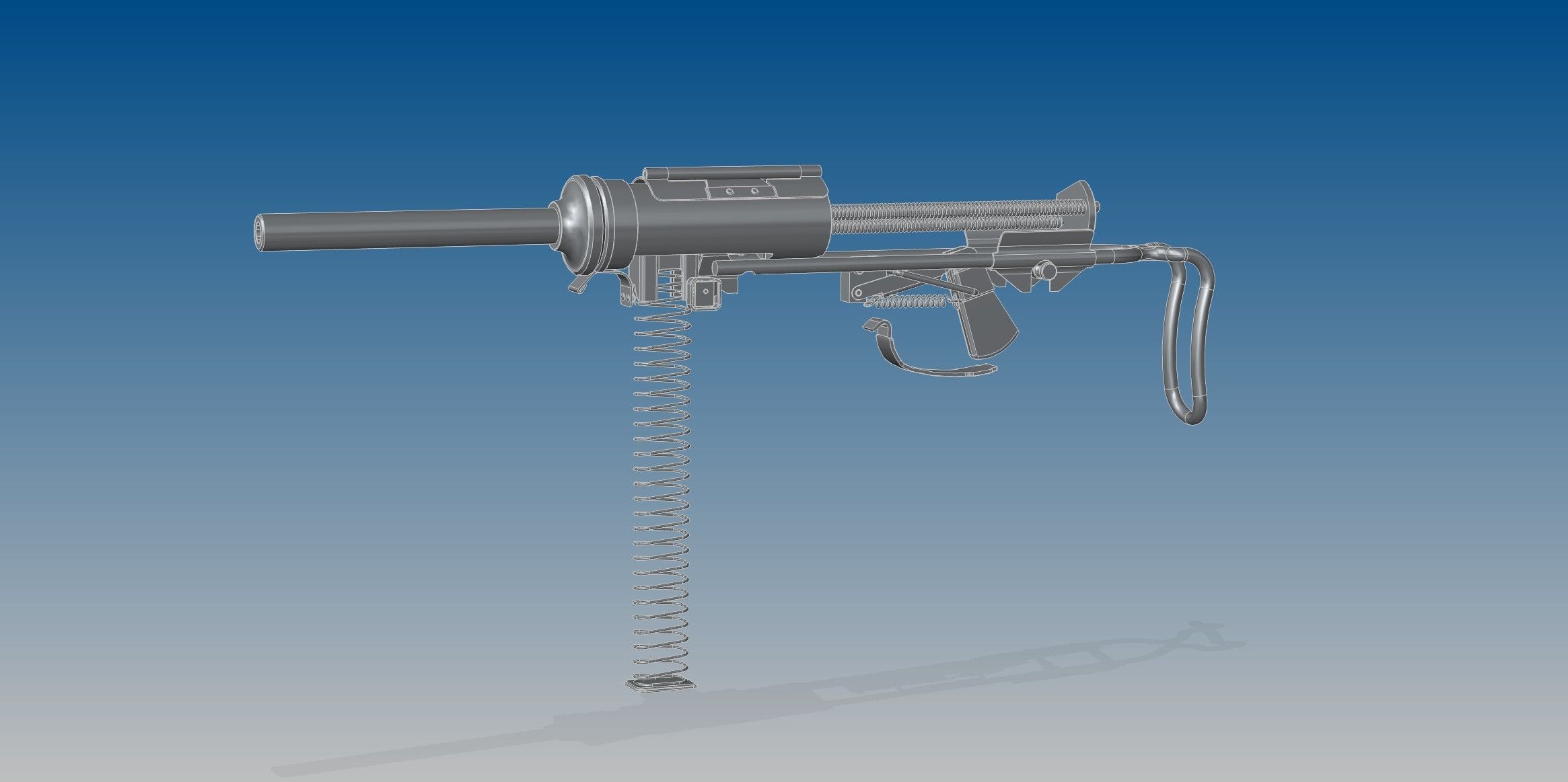 M3A1 Grease gun 3D model_10