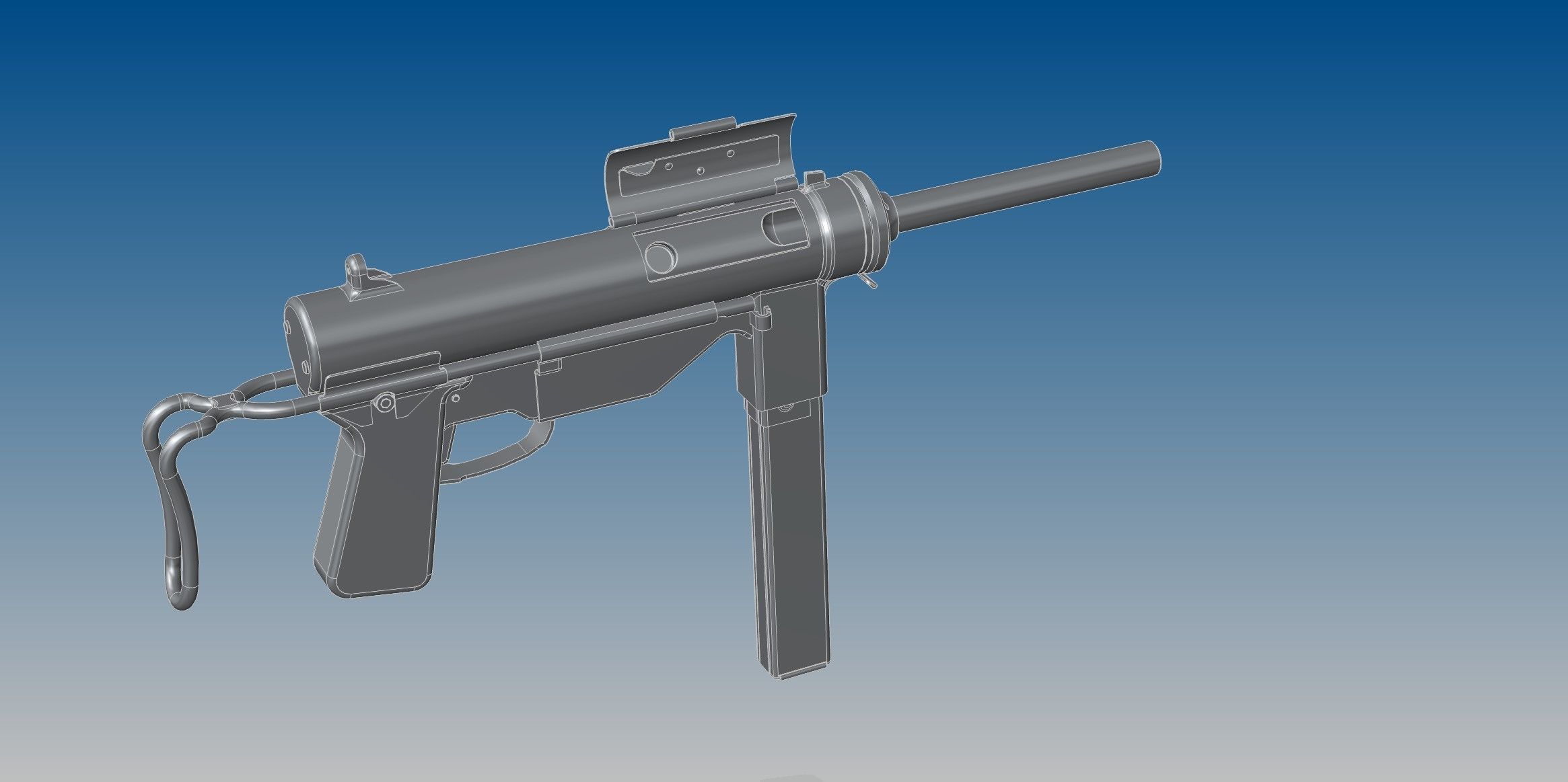 M3A1 Grease gun 3D model_7