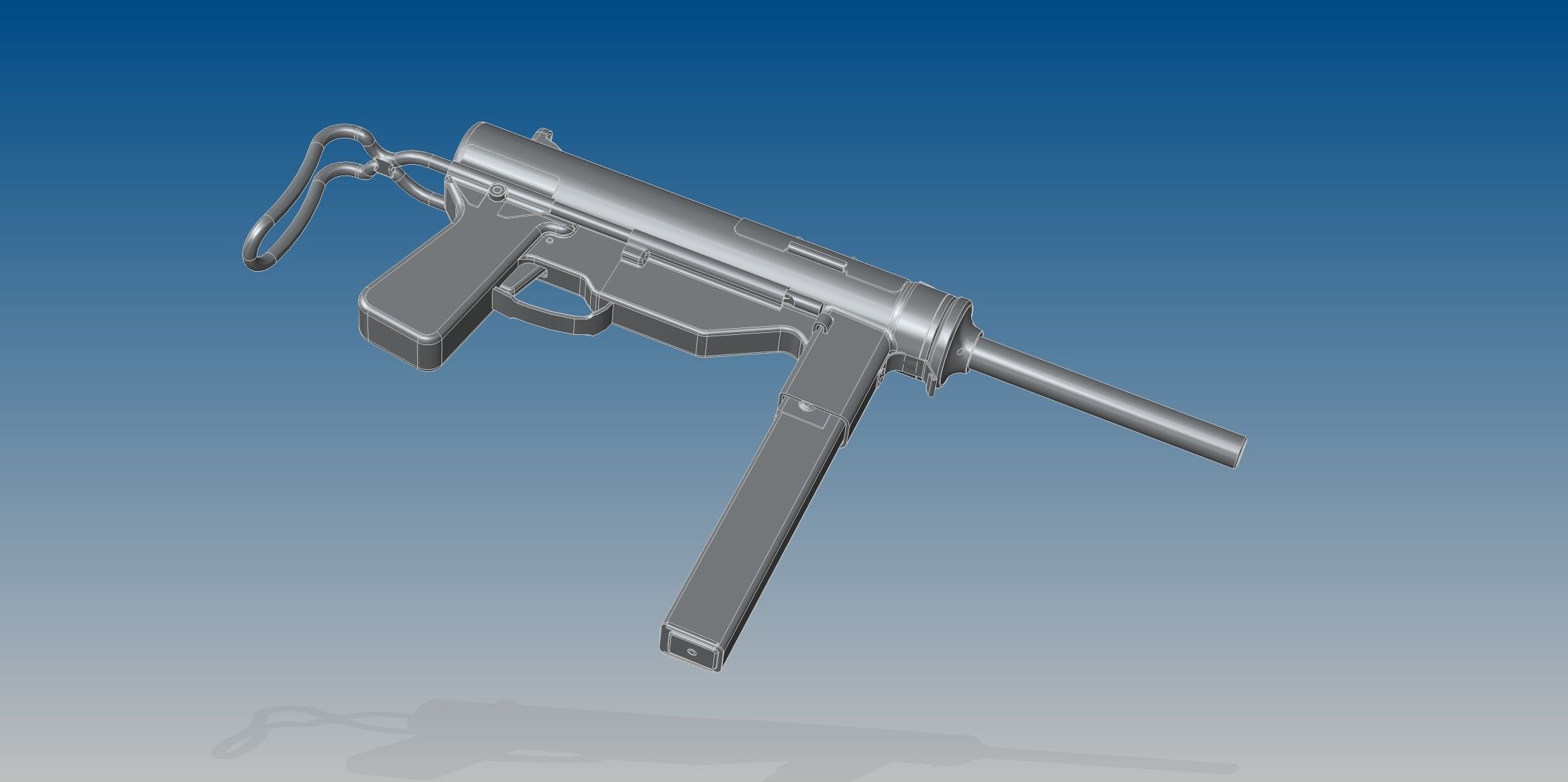 M3A1 Grease gun 3D model_5