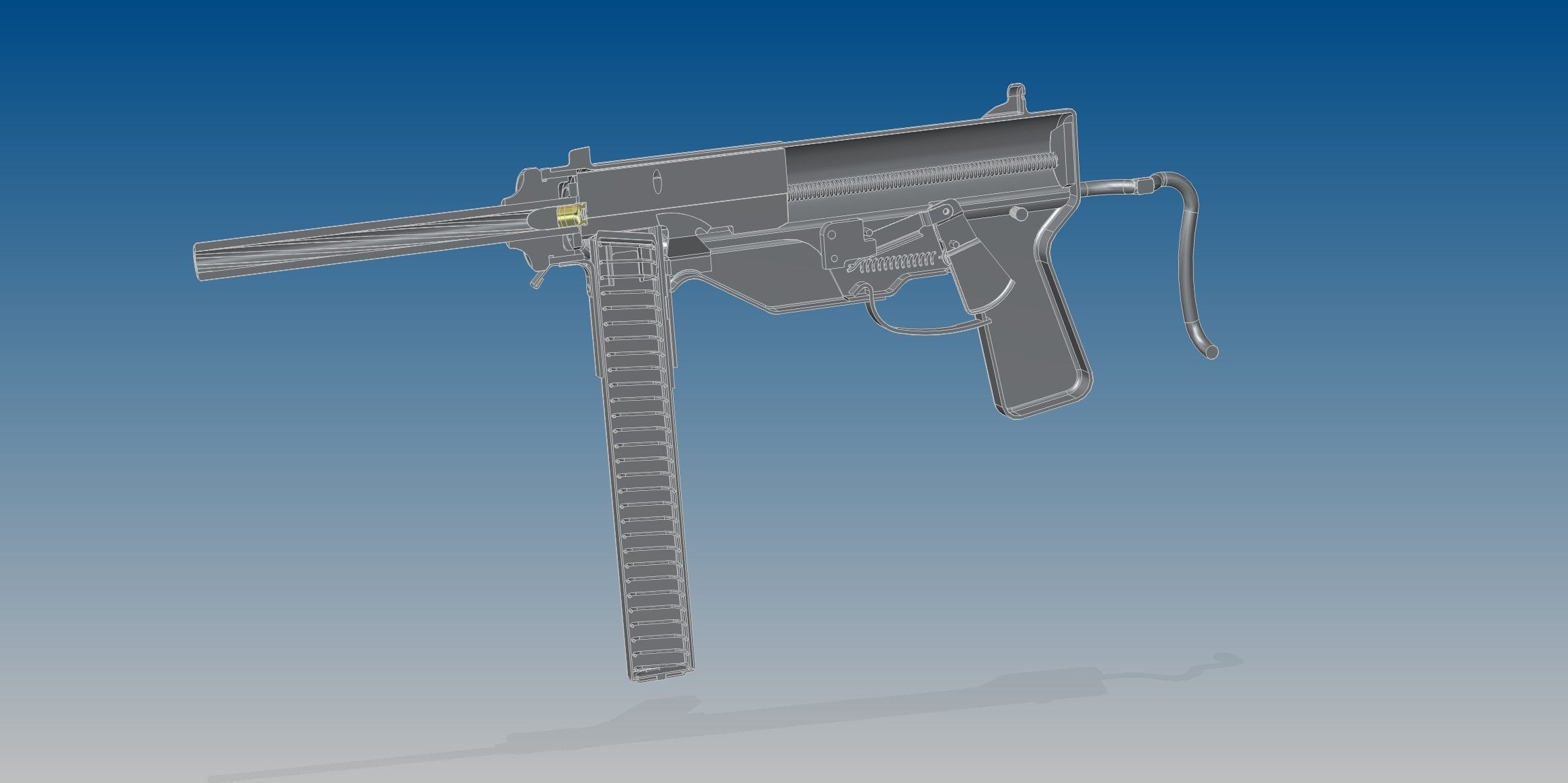 M3A1 Grease gun 3D model_9