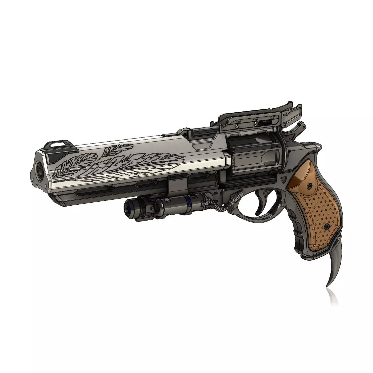 Hawkmoon Exotic Hand Cannon 3D print model_0