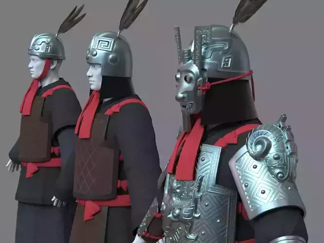 02-Ancient Chinese Armor-Shang Dynasty 3D model