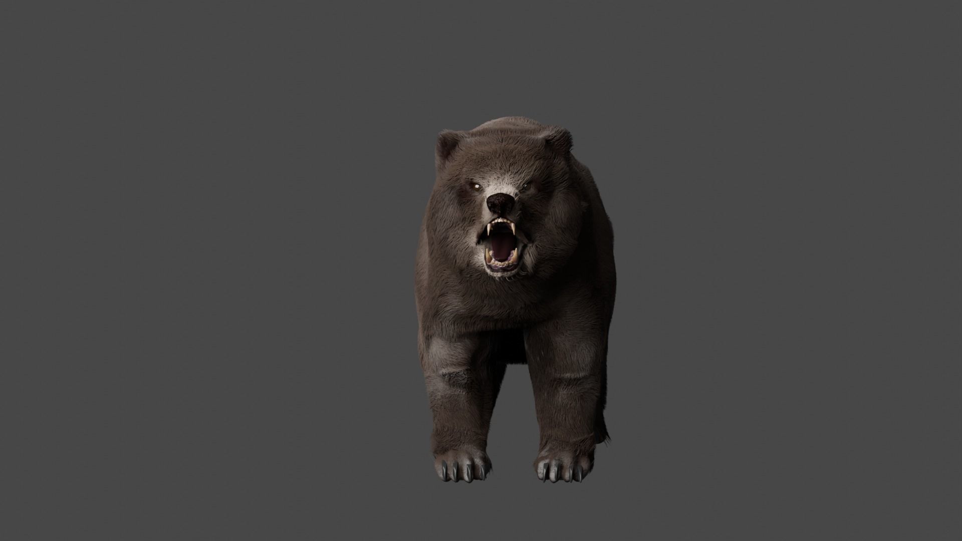 Bear For gaming 3d printing and others 3D model_2