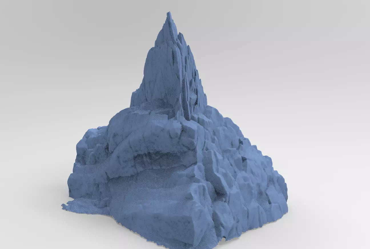 Dark Horror Cliffs 3 3D model_0