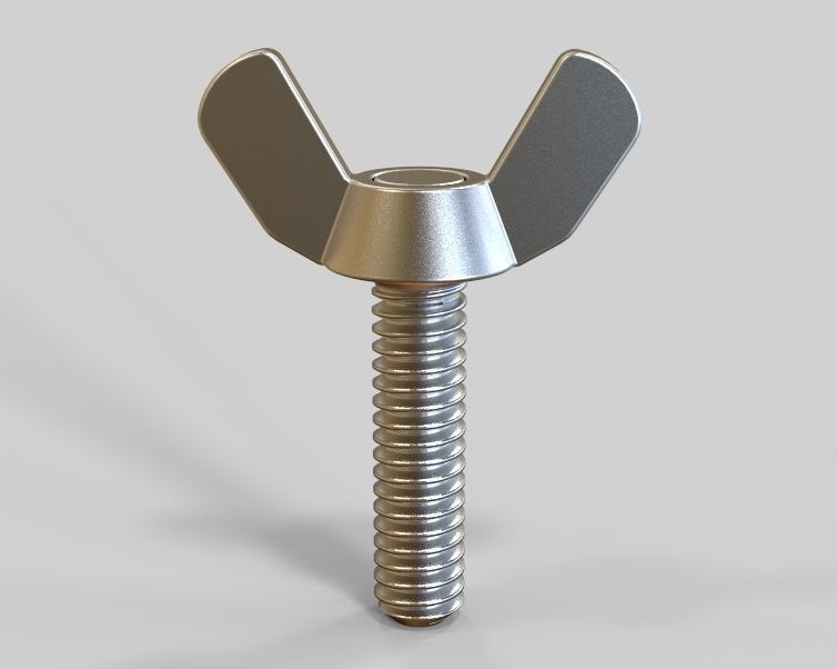 M5 x 31mm Wing Screws 3D print model_40