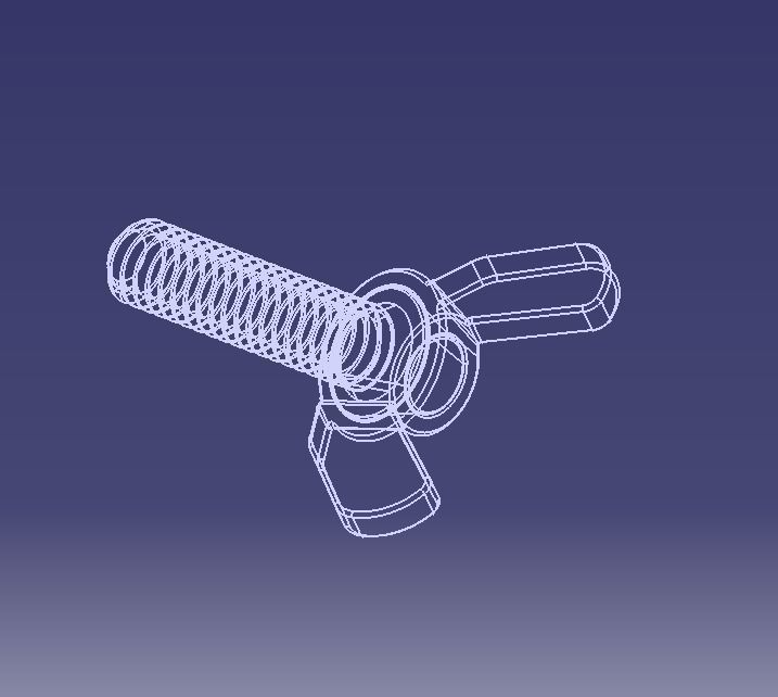 M5 x 31mm Wing Screws 3D print model_35