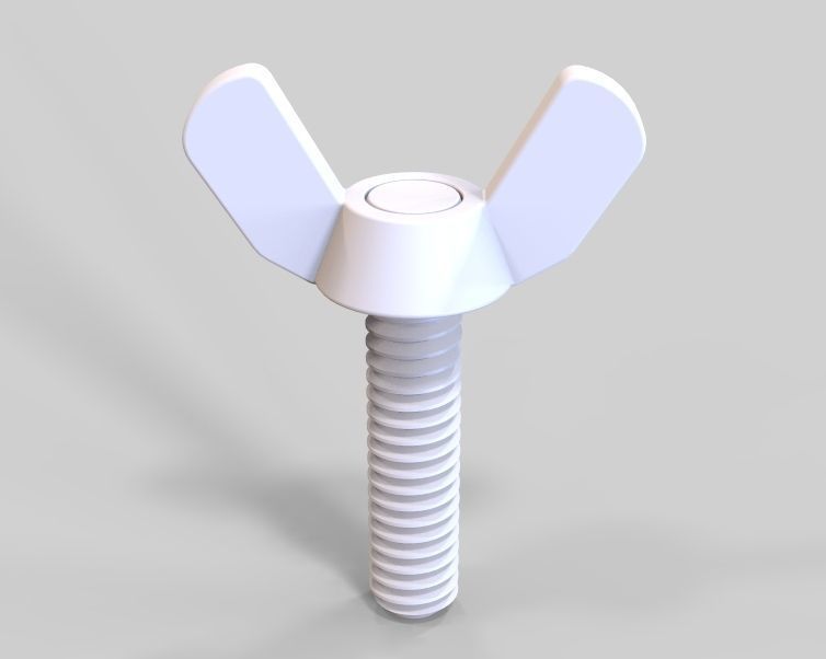 M5 x 31mm Wing Screws 3D print model_38