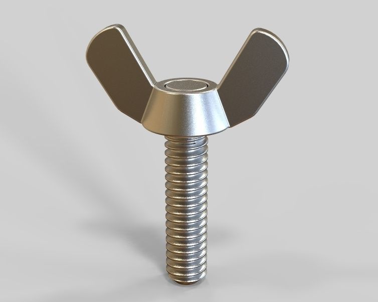 M5 x 31mm Wing Screws 3D print model_4