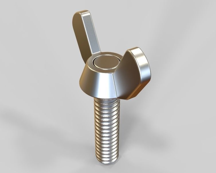 M5 x 31mm Wing Screws 3D print model_12